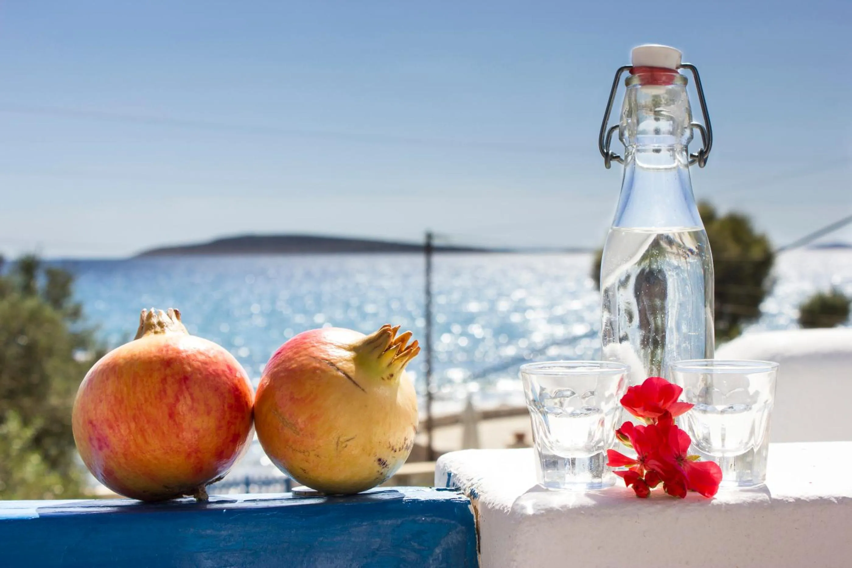 Food in George's beach studios Aliki Paros