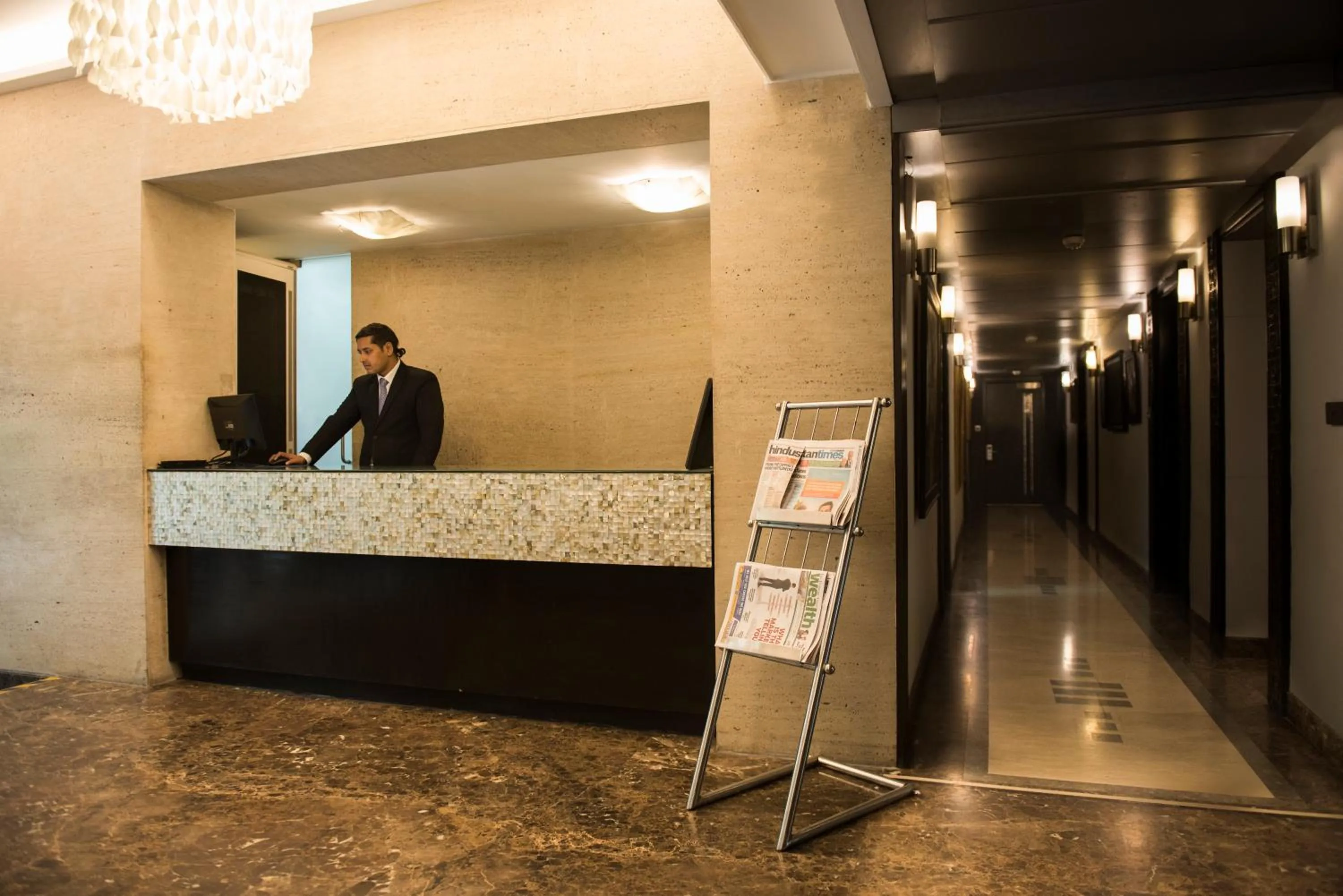 Lobby or reception in Diplomat, Chanakyapuri New Delhi- A Boutique Hotel