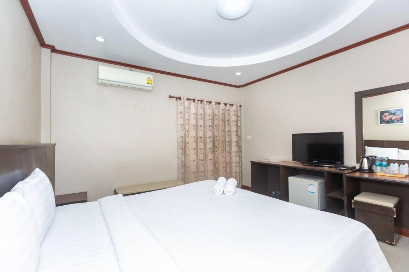 Bed in Sky View Resort Buriram