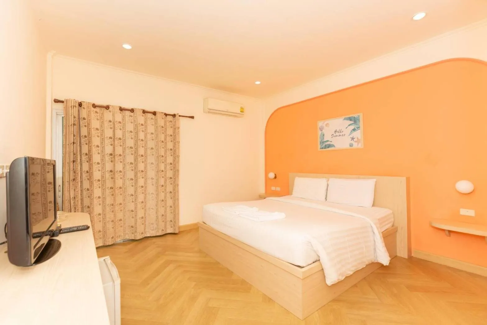 Bedroom, Bed in Sky View Resort Buriram