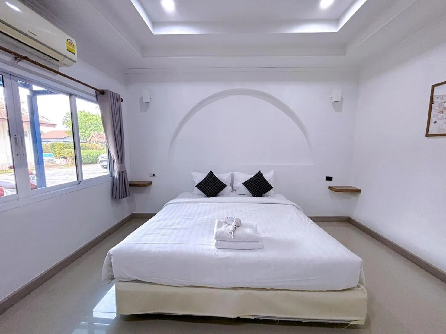Bed in Sky View Resort Buriram