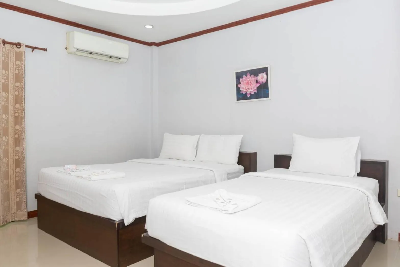 Bed in Sky View Resort Buriram