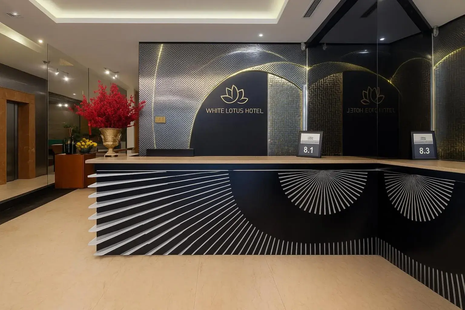 Lobby or reception in White Lotus Hotel Saigon Lobby or reception in White Lotus Hotel Saigon