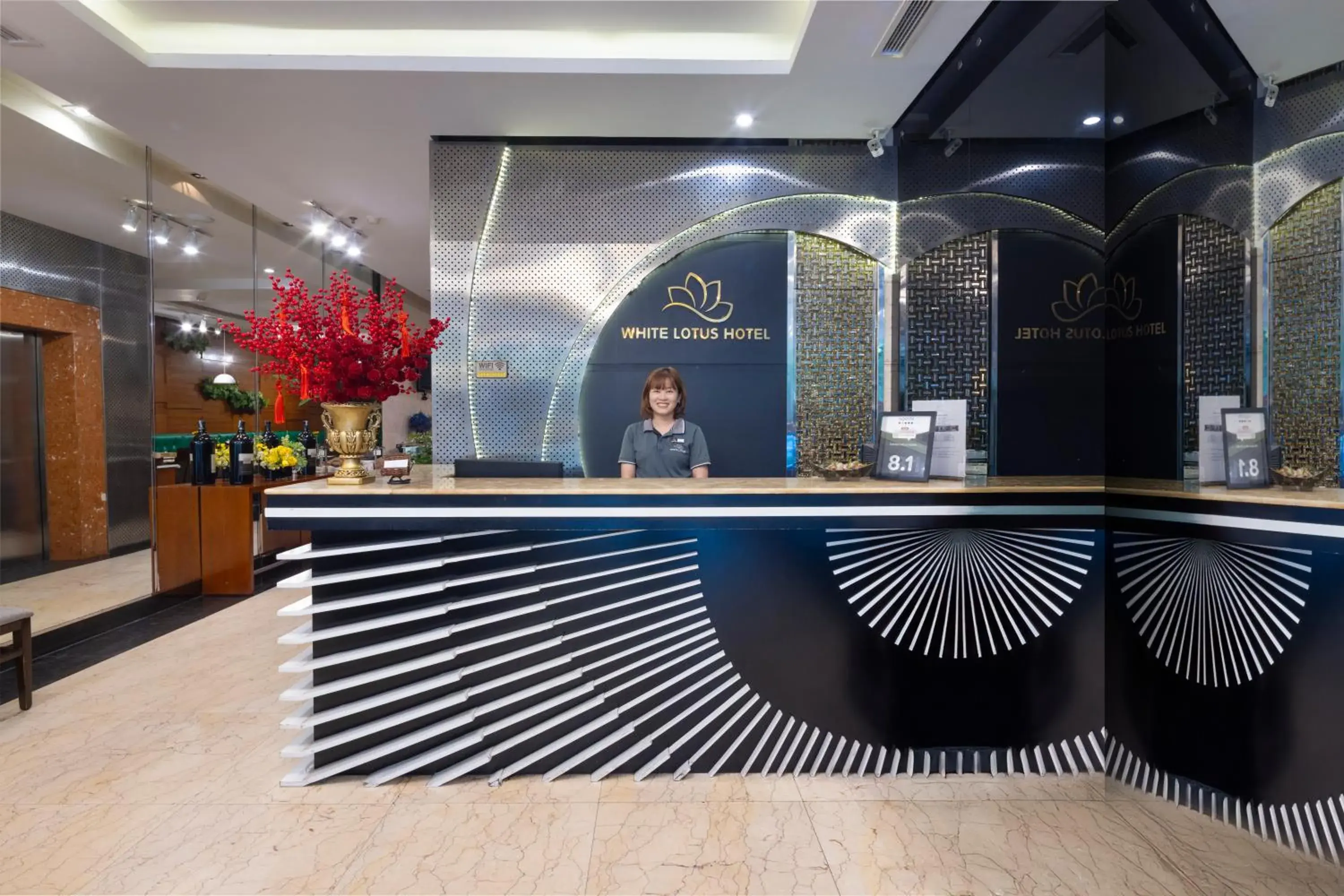 Lobby or reception in White Lotus Hotel Saigon Lobby or reception in White Lotus Hotel Saigon