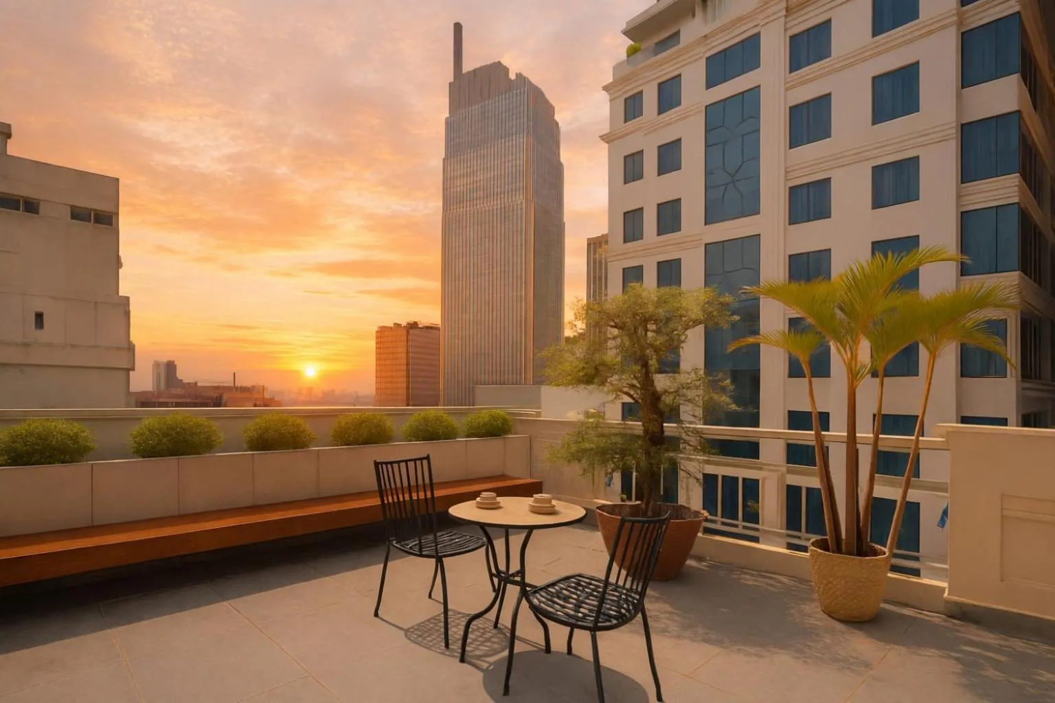 Balcony/Terrace in White Lotus Hotel Saigon
