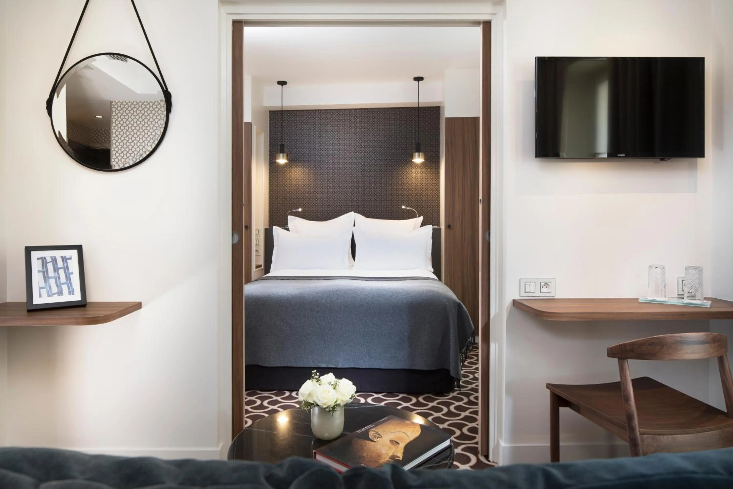 Photo of the whole room, Bed in Hôtel Le Pradey