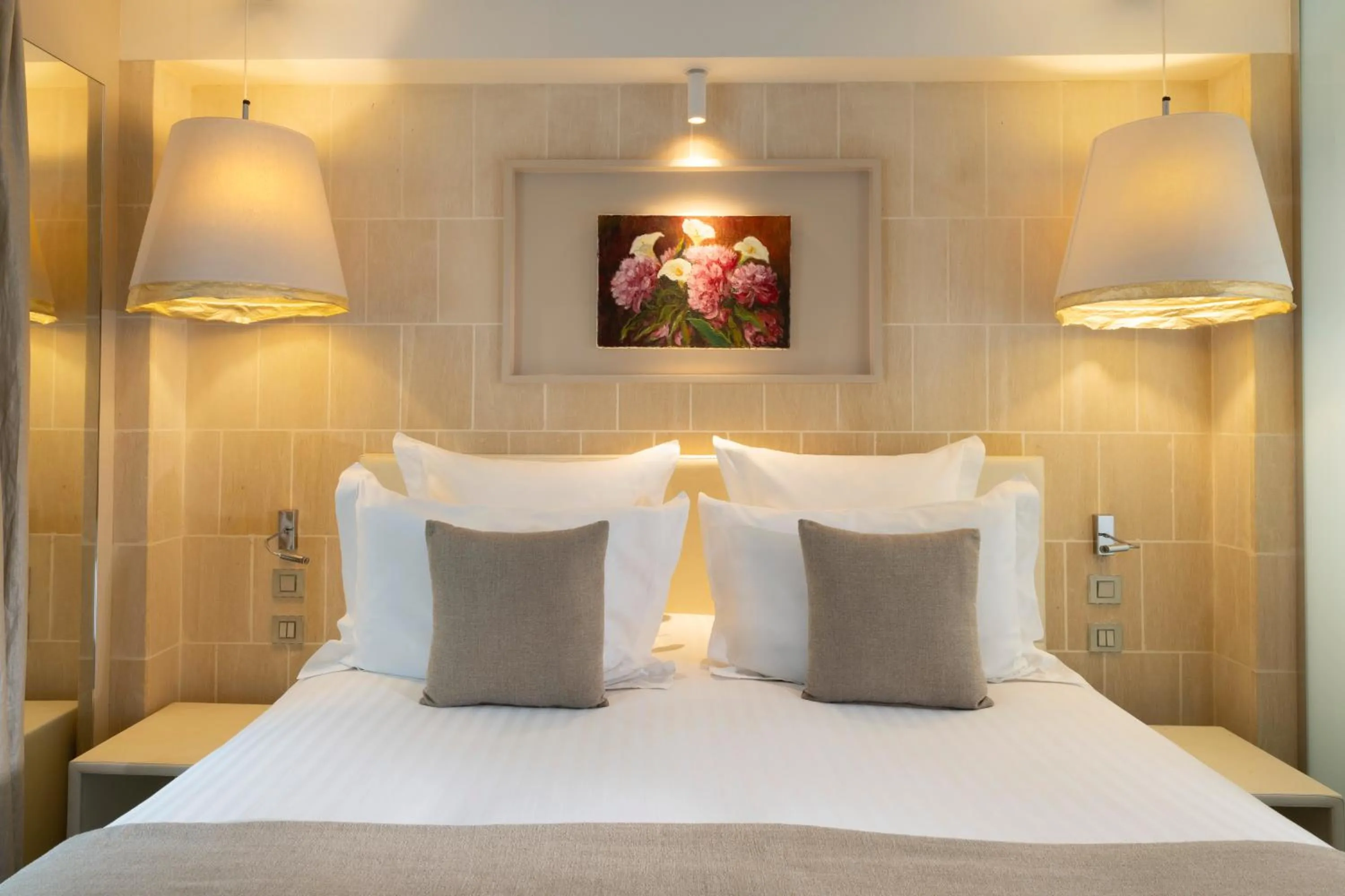 Bedroom, Bed in Hôtel Le Pradey