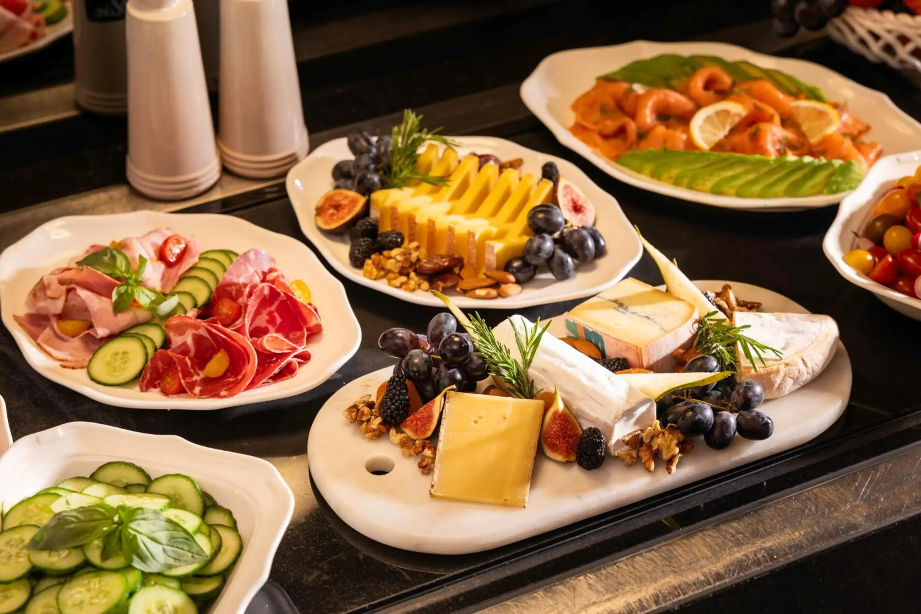 Buffet breakfast in Le Pradey Buffet breakfast in Le Pradey