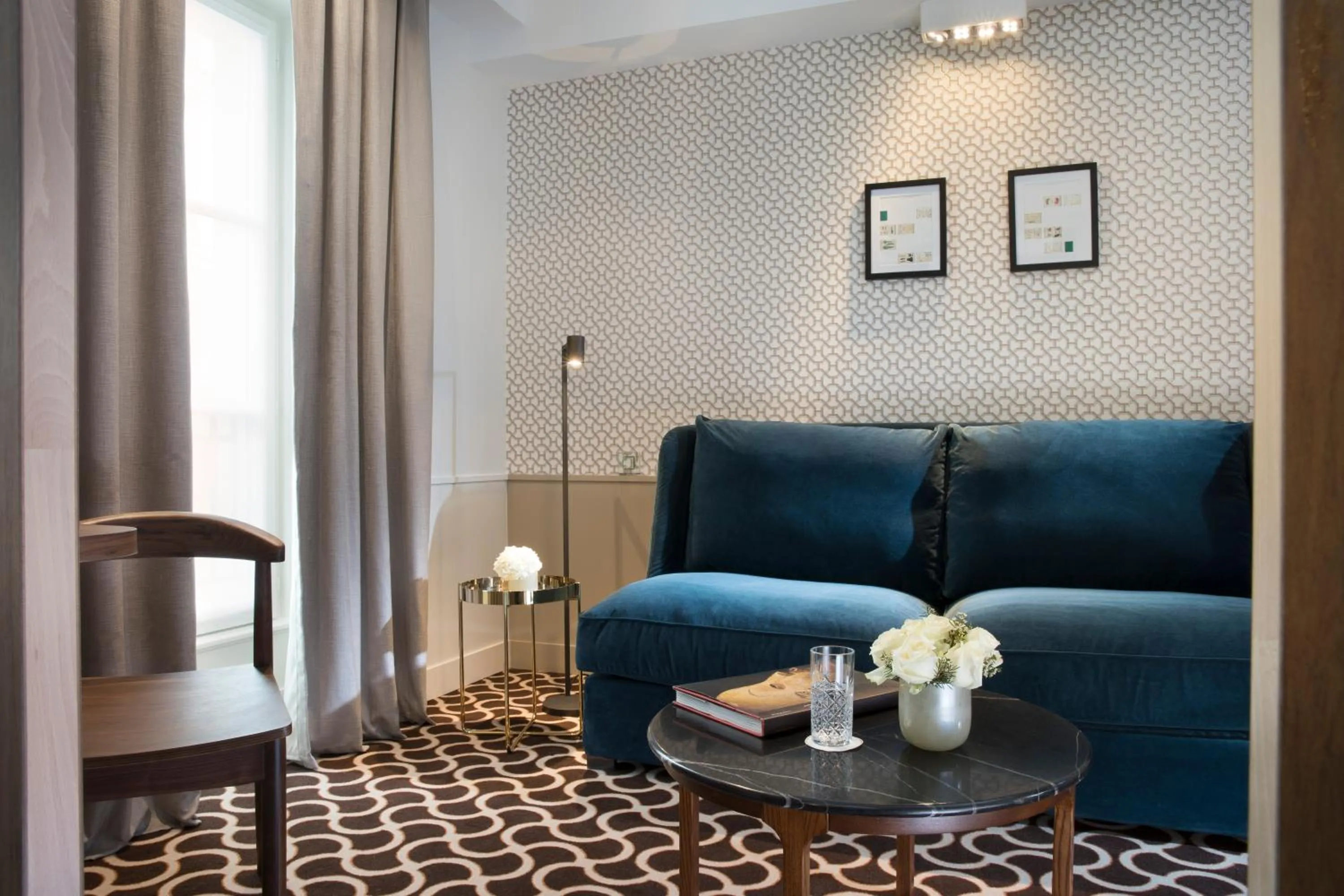 Seating area in Hôtel Le Pradey