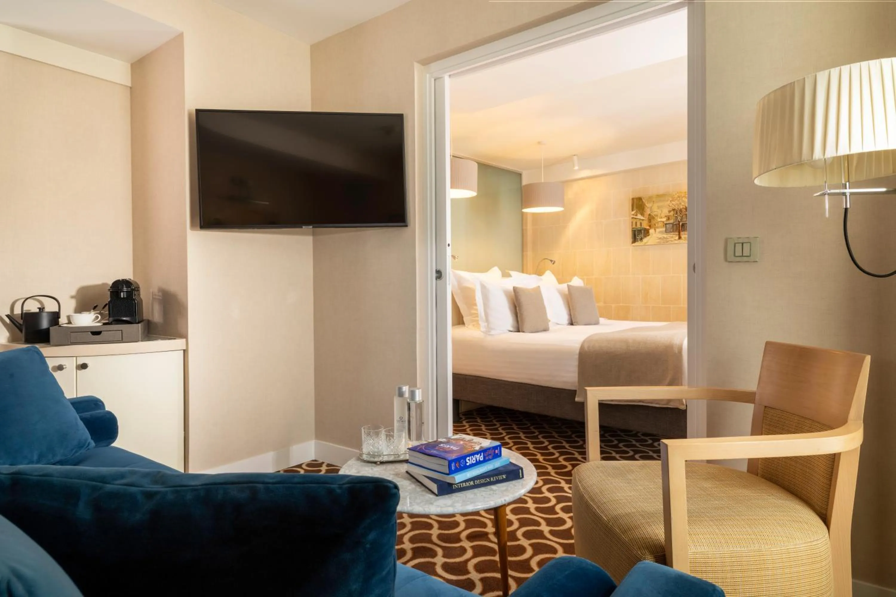 Photo of the whole room, Bed in Hôtel Le Pradey