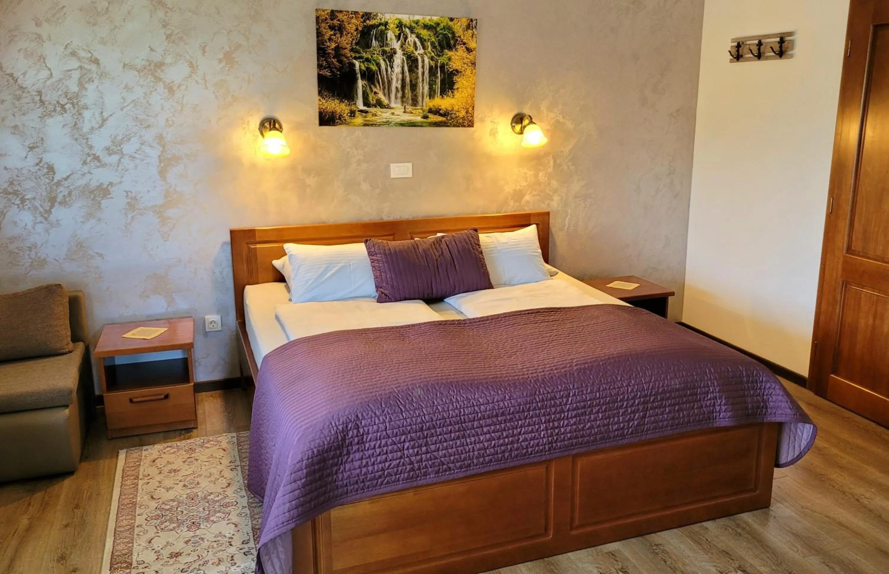 Bed in B&B Plitvice Lakes Villa Prica