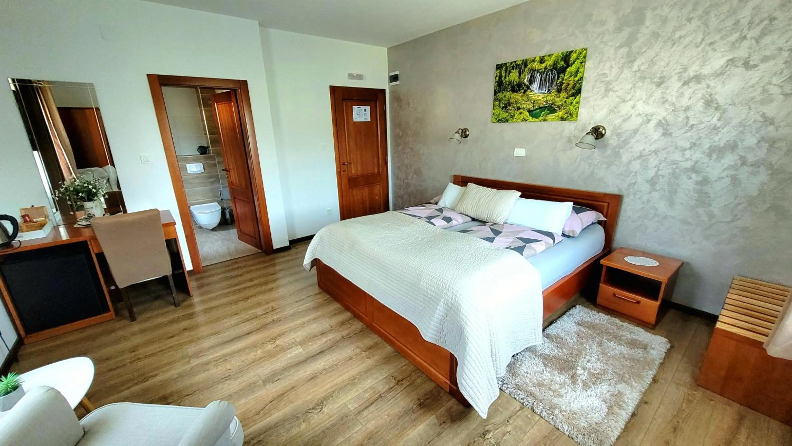 Bed in B&B Plitvice Lakes Villa Prica