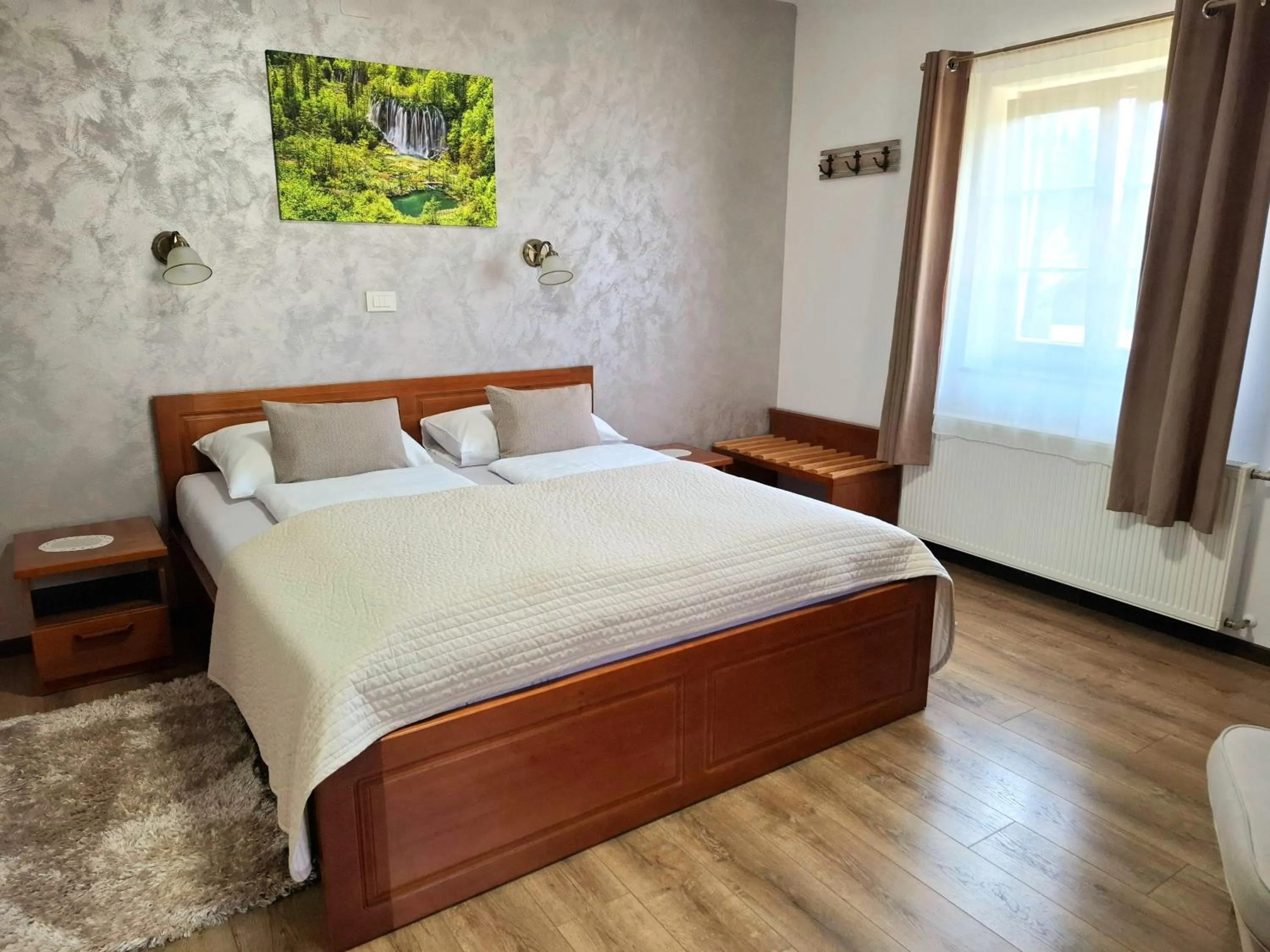 Bed in B&B Plitvice Lakes Villa Prica