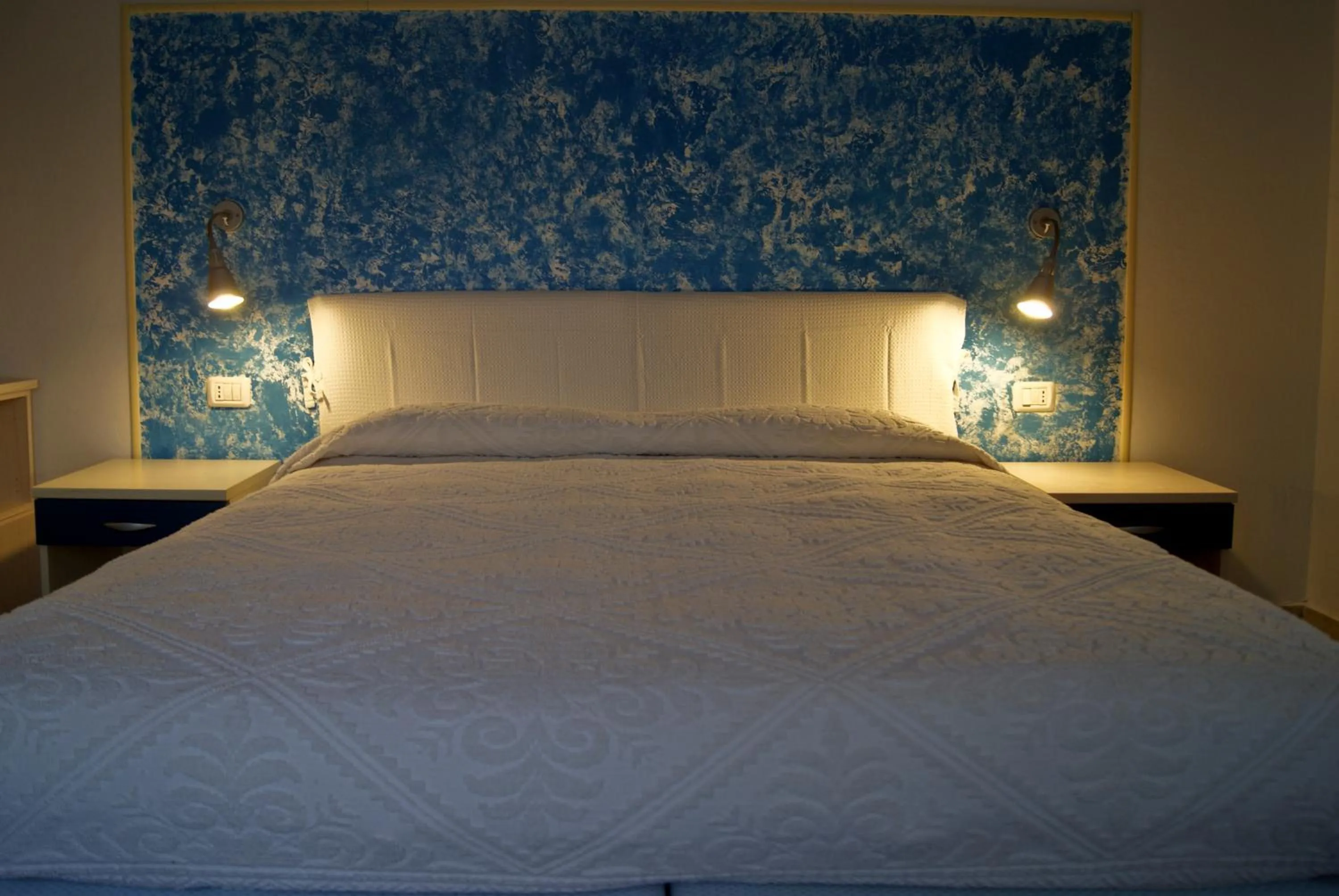 Bed in Hotel Miramare