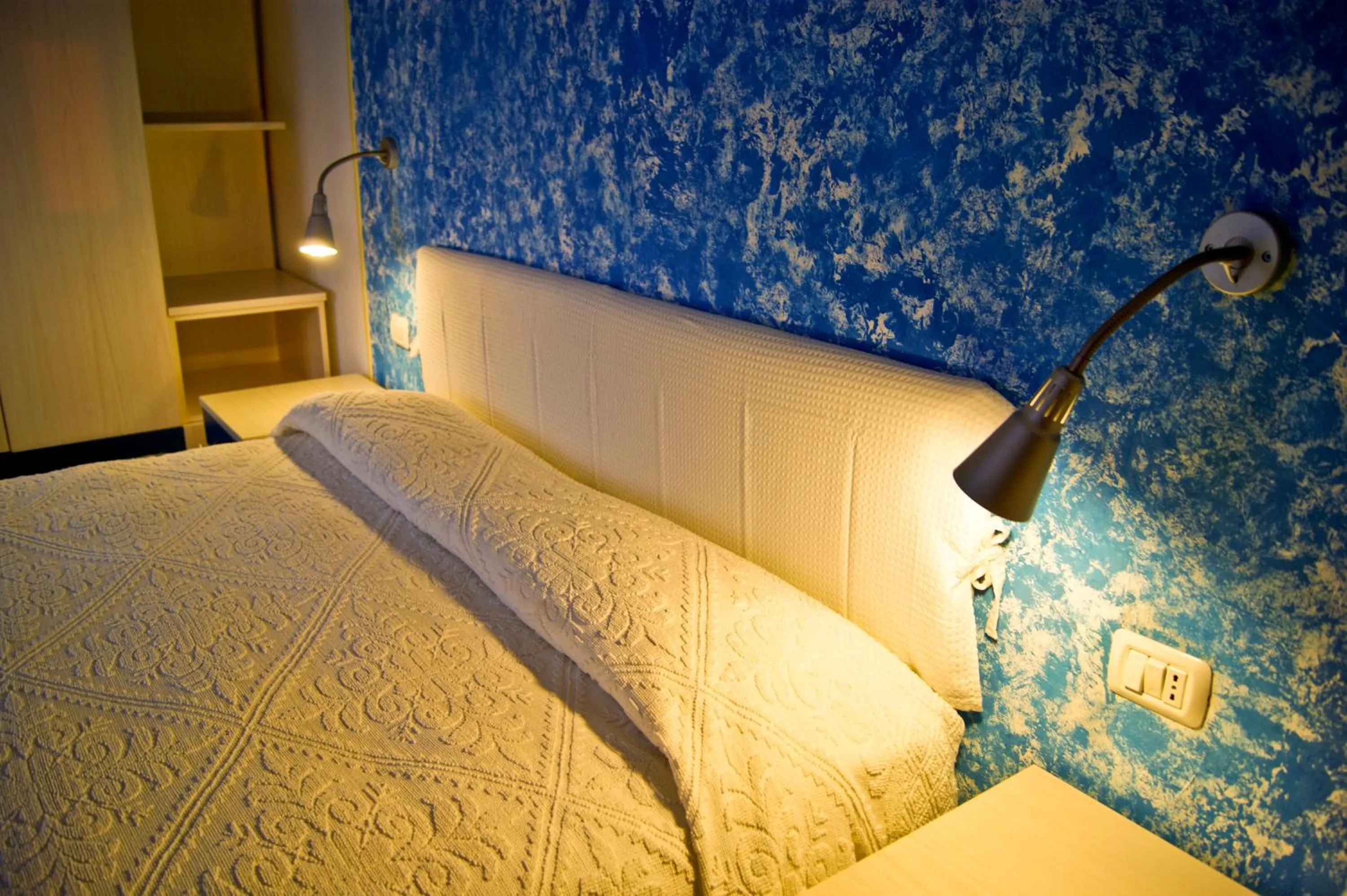 Decorative detail, Bed in Hotel Miramare