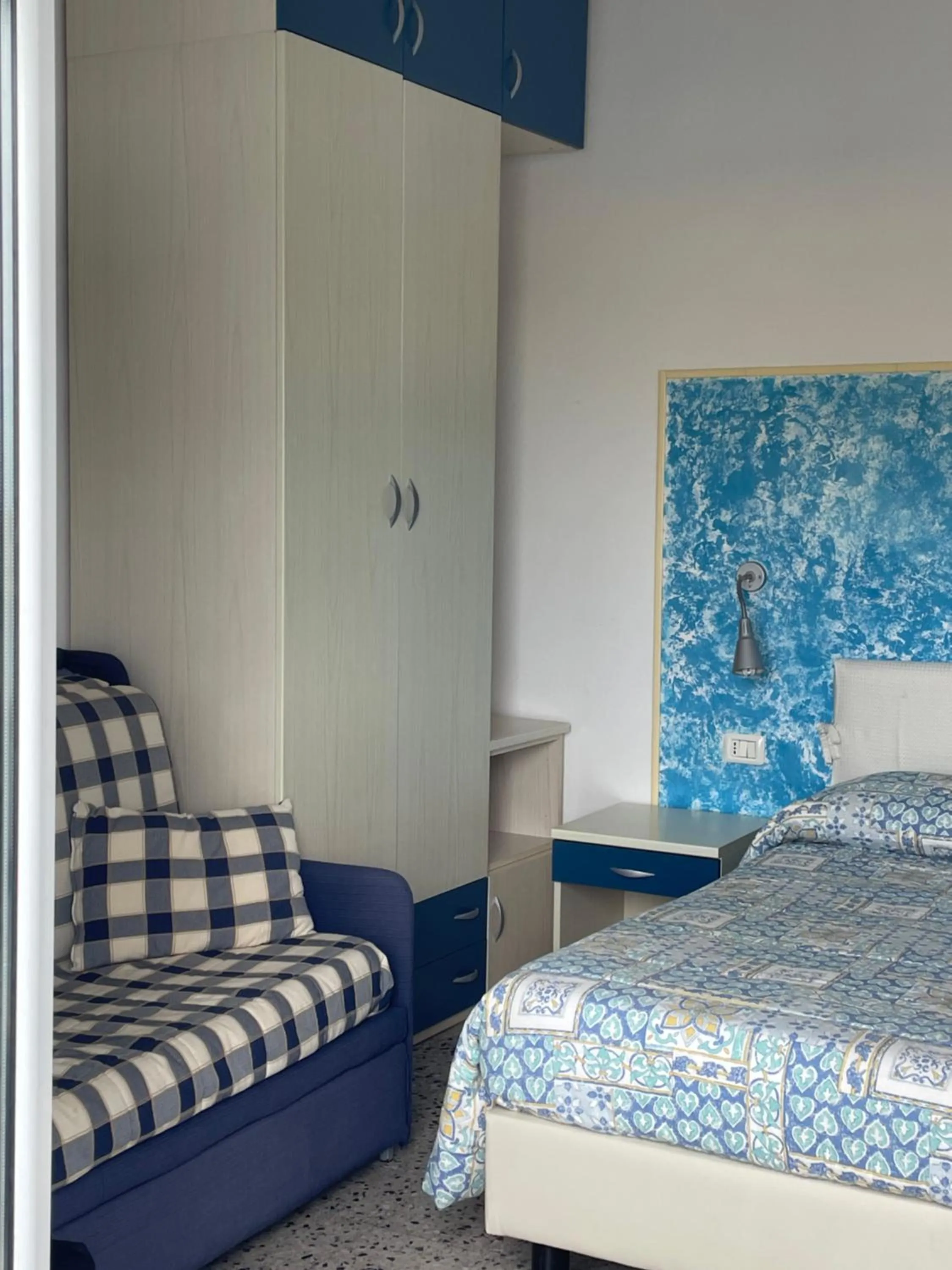 Bed in Hotel Miramare
