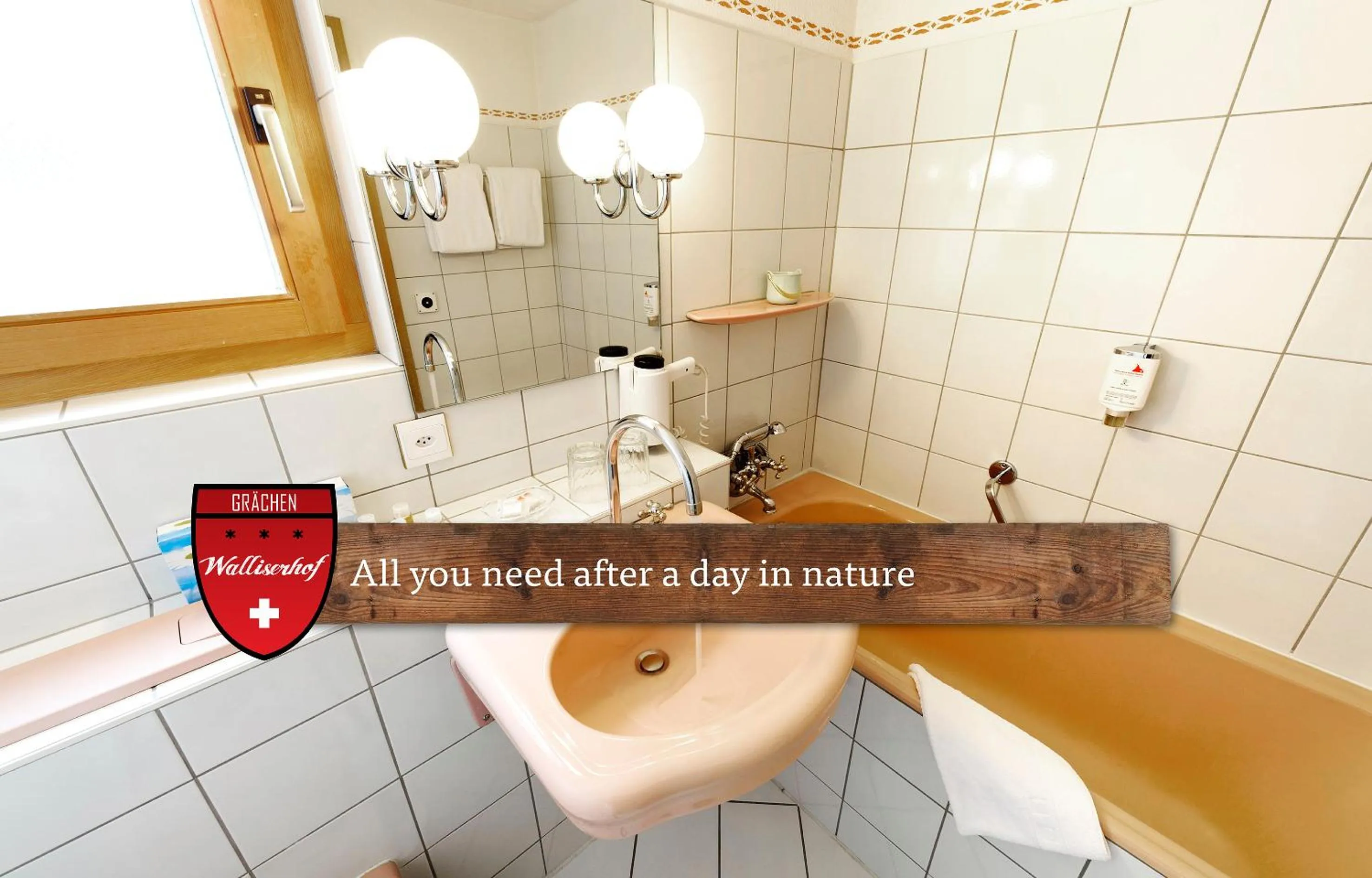 Bathroom in Hotel Walliserhof - The Dom Collection