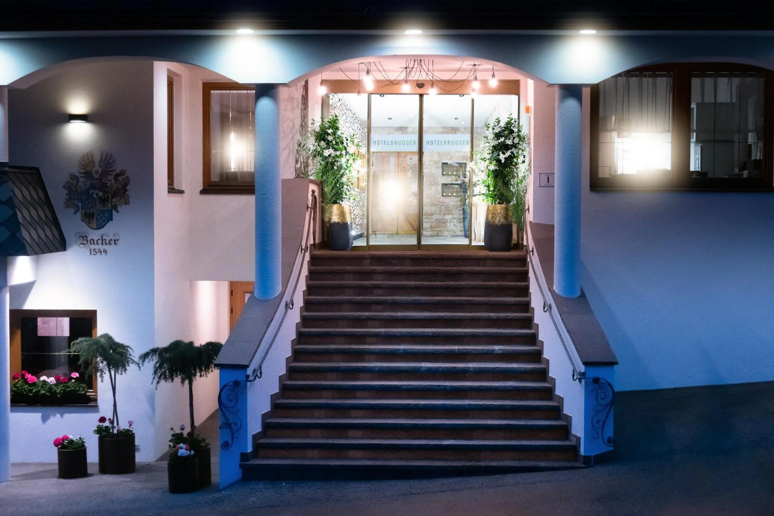 Facade/entrance in Hotel Brugger