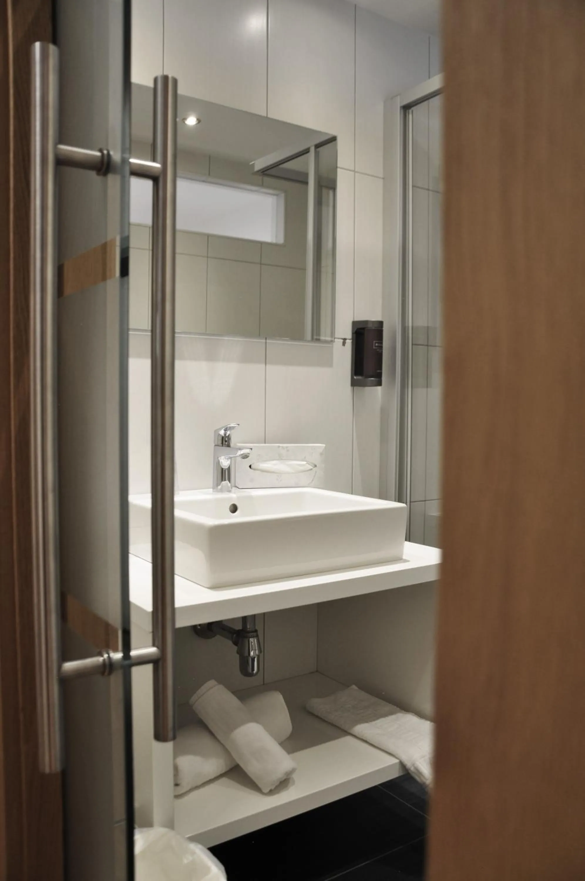 Shower in Hotel Brugger