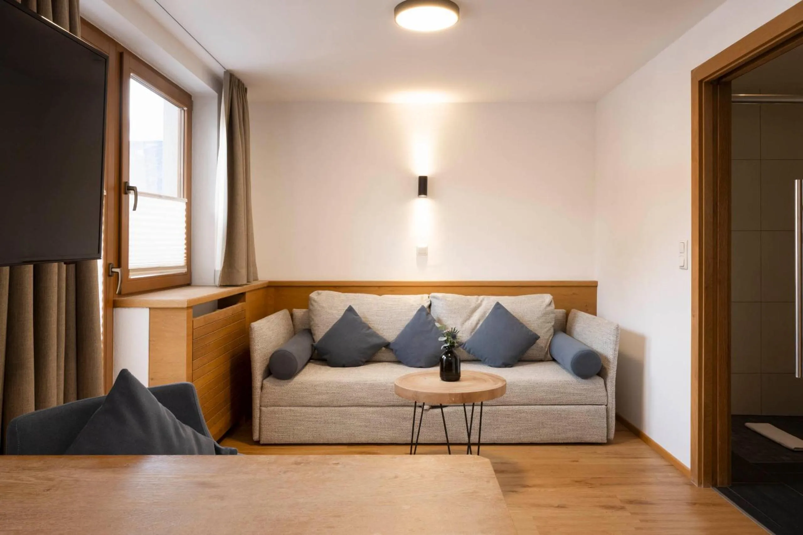 Seating area in Hotel Brugger