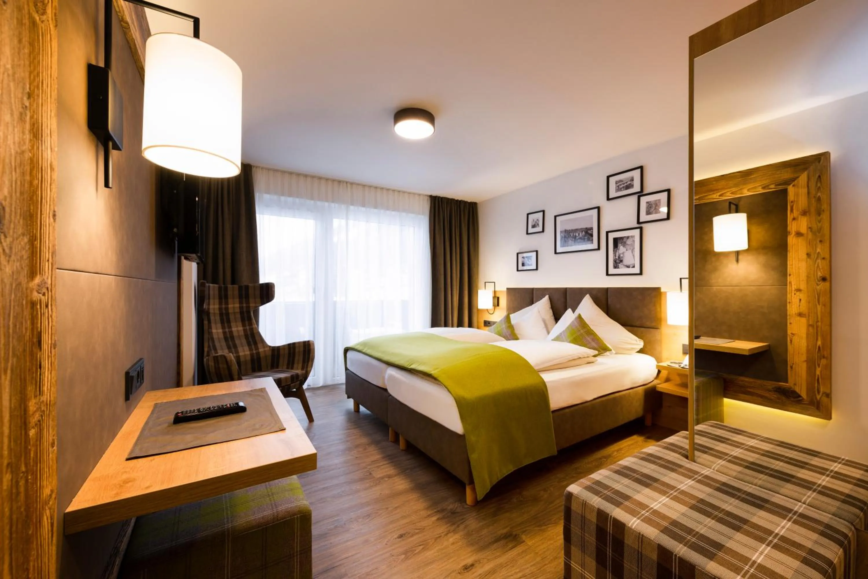 Bed in Hotel Brugger