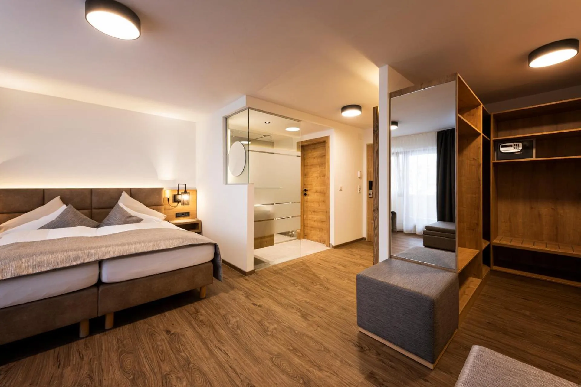 Bed in Hotel Brugger