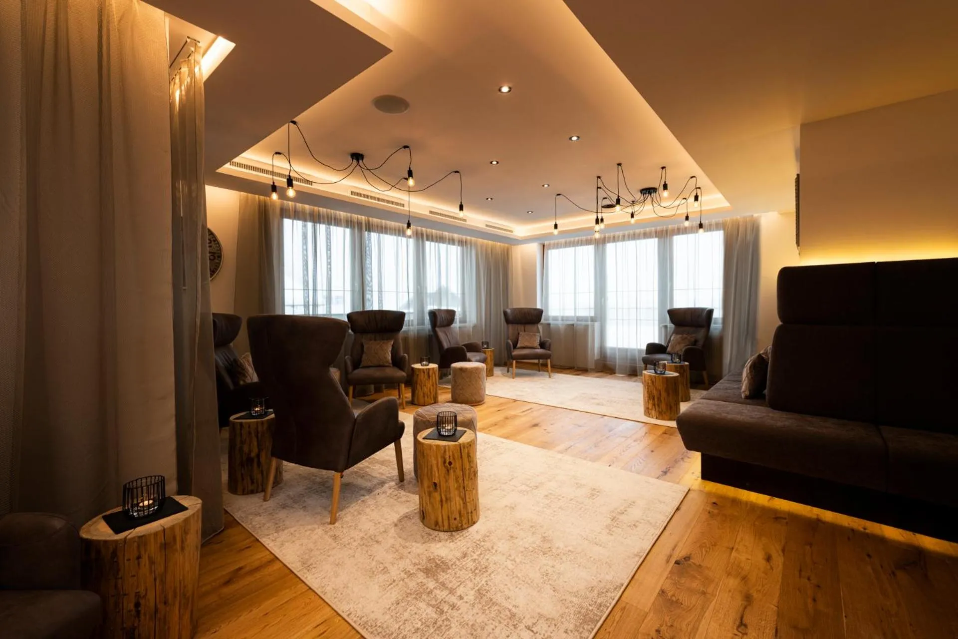 Lobby or reception in Hotel Brugger