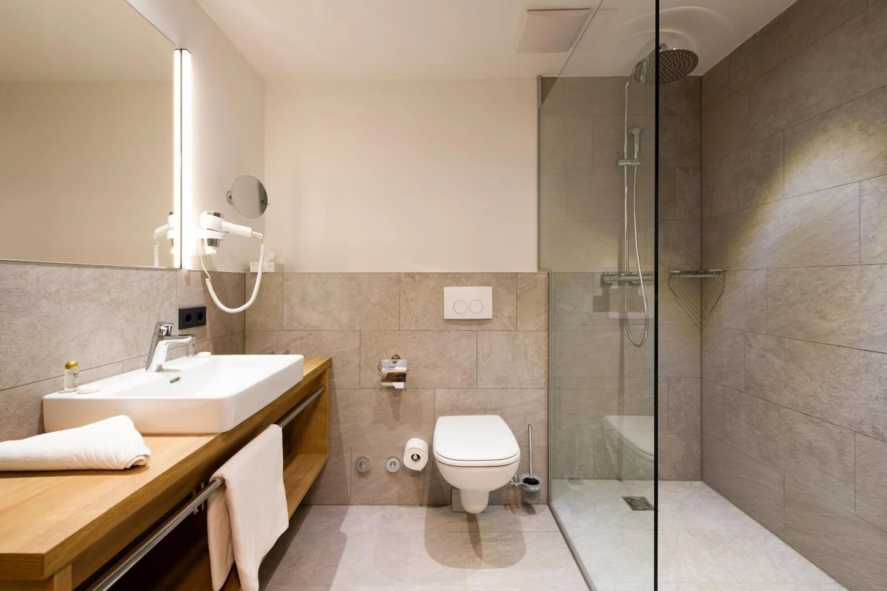 Bathroom in Hotel Brugger