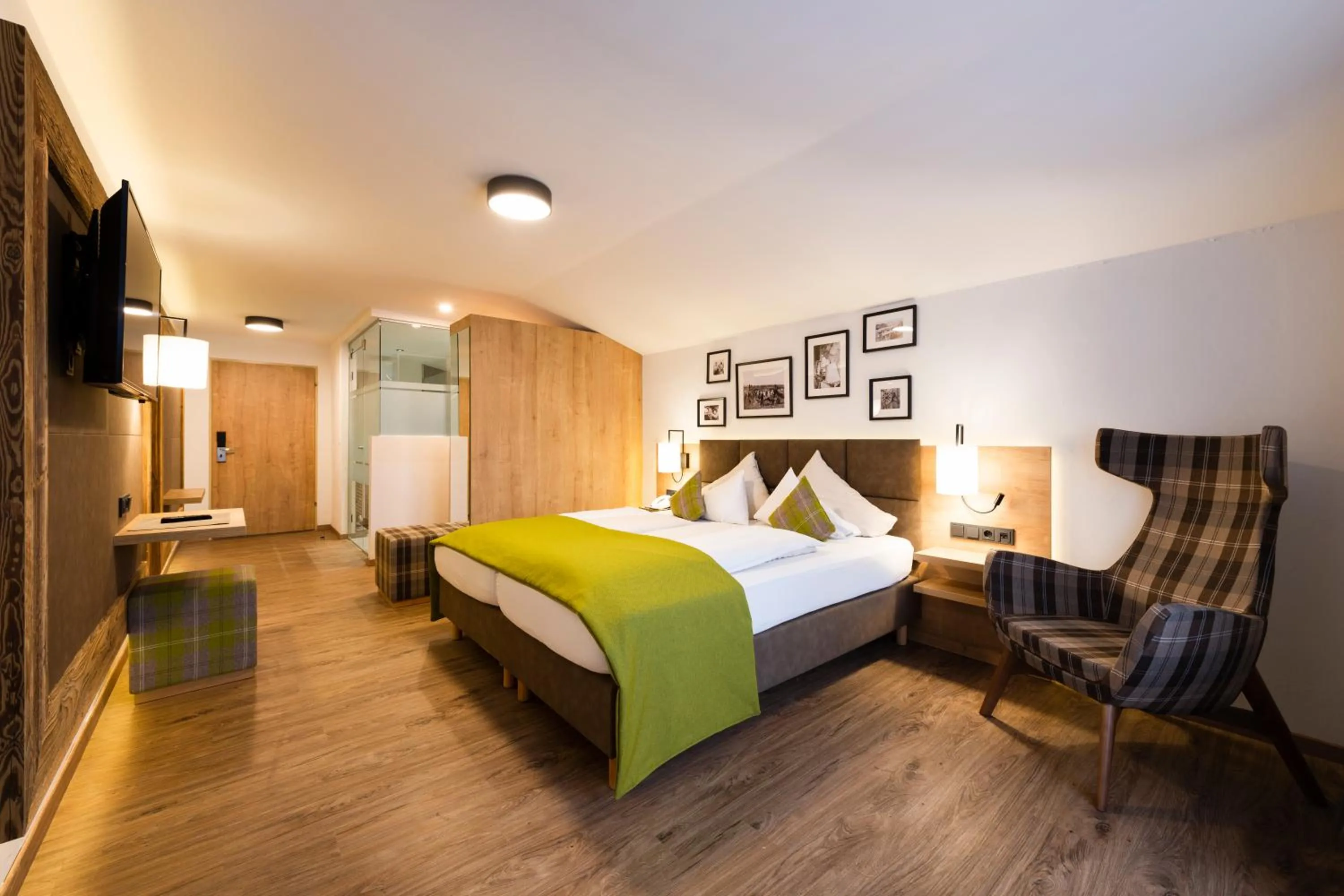 Bed in Hotel Brugger