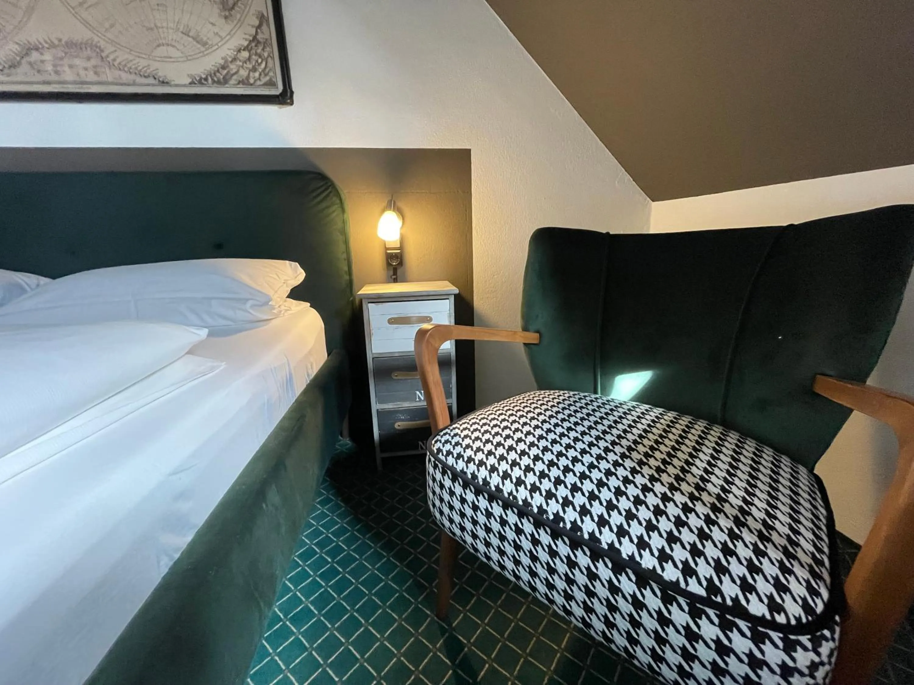 Bed in Hafen 17 Hotel Küche Bar