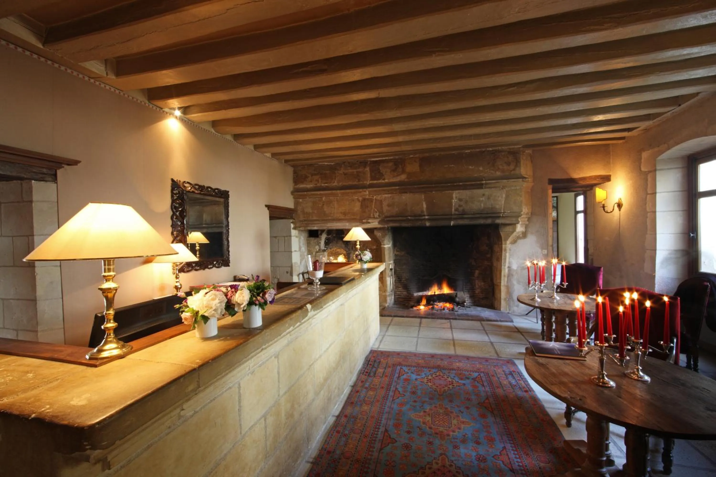 Lobby or reception in Château de Chissay