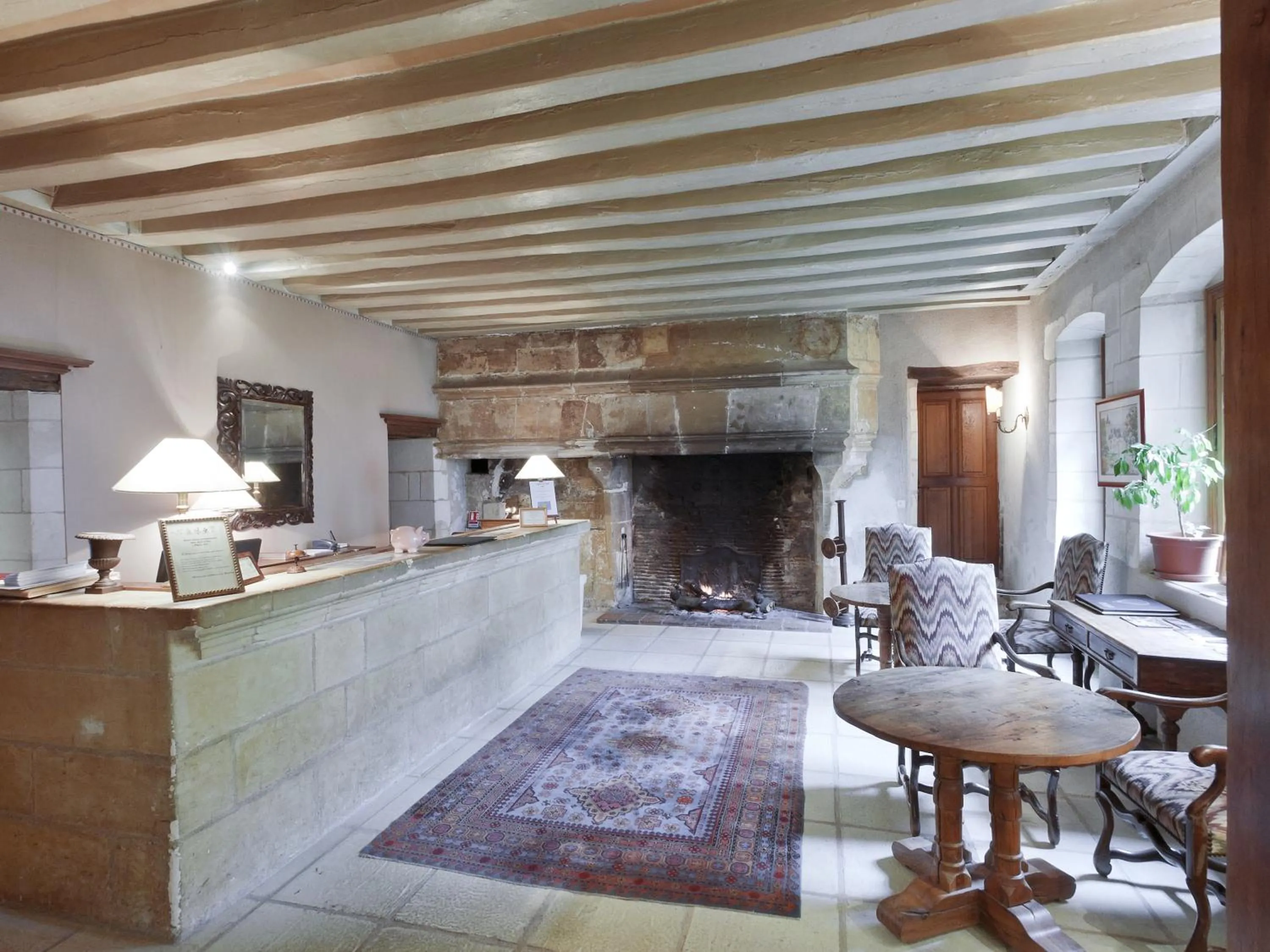 Lobby or reception in Château de Chissay