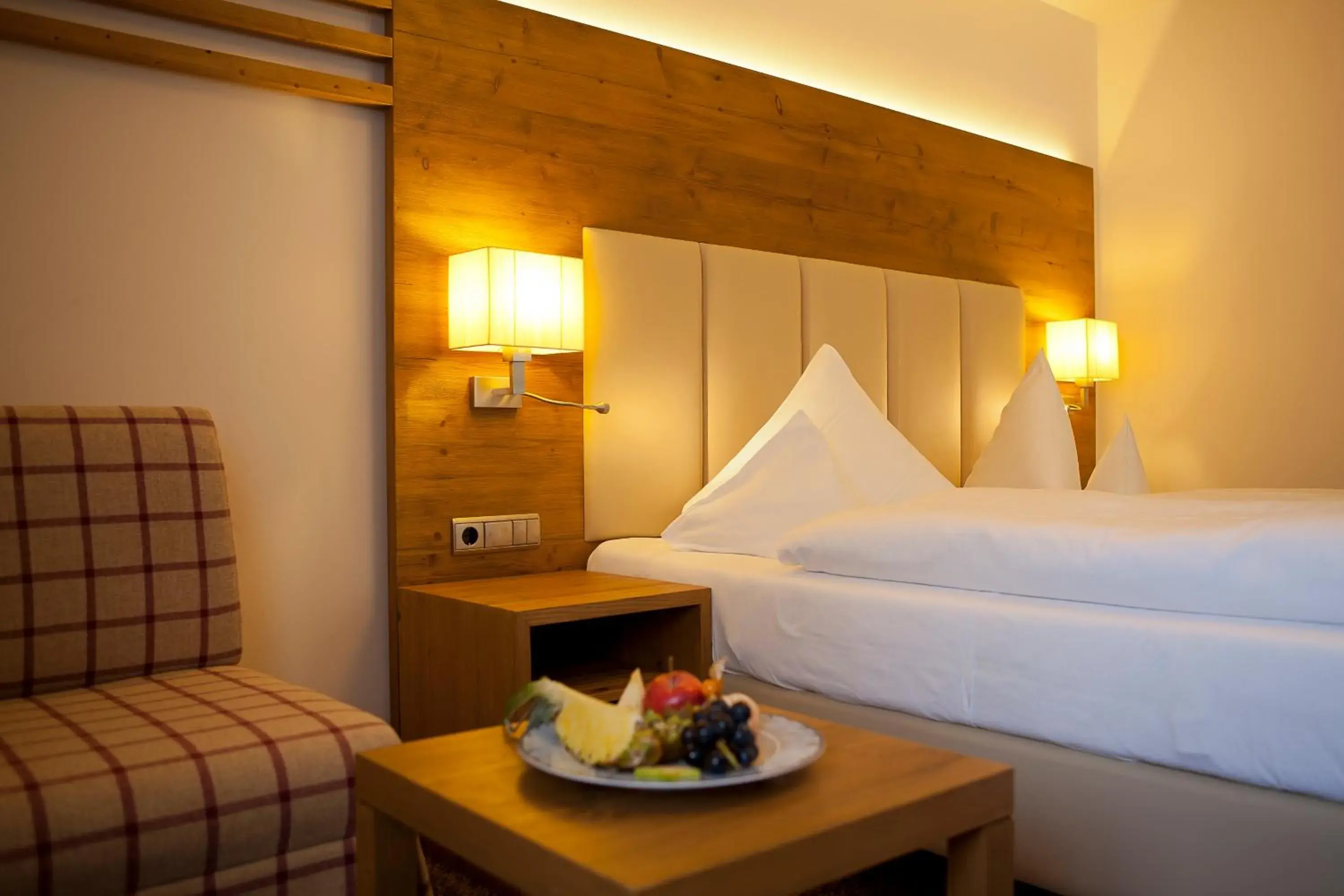 Bed in VALARA - Alpine Art Hotel Bed in VALARA - Alpine Art Hotel