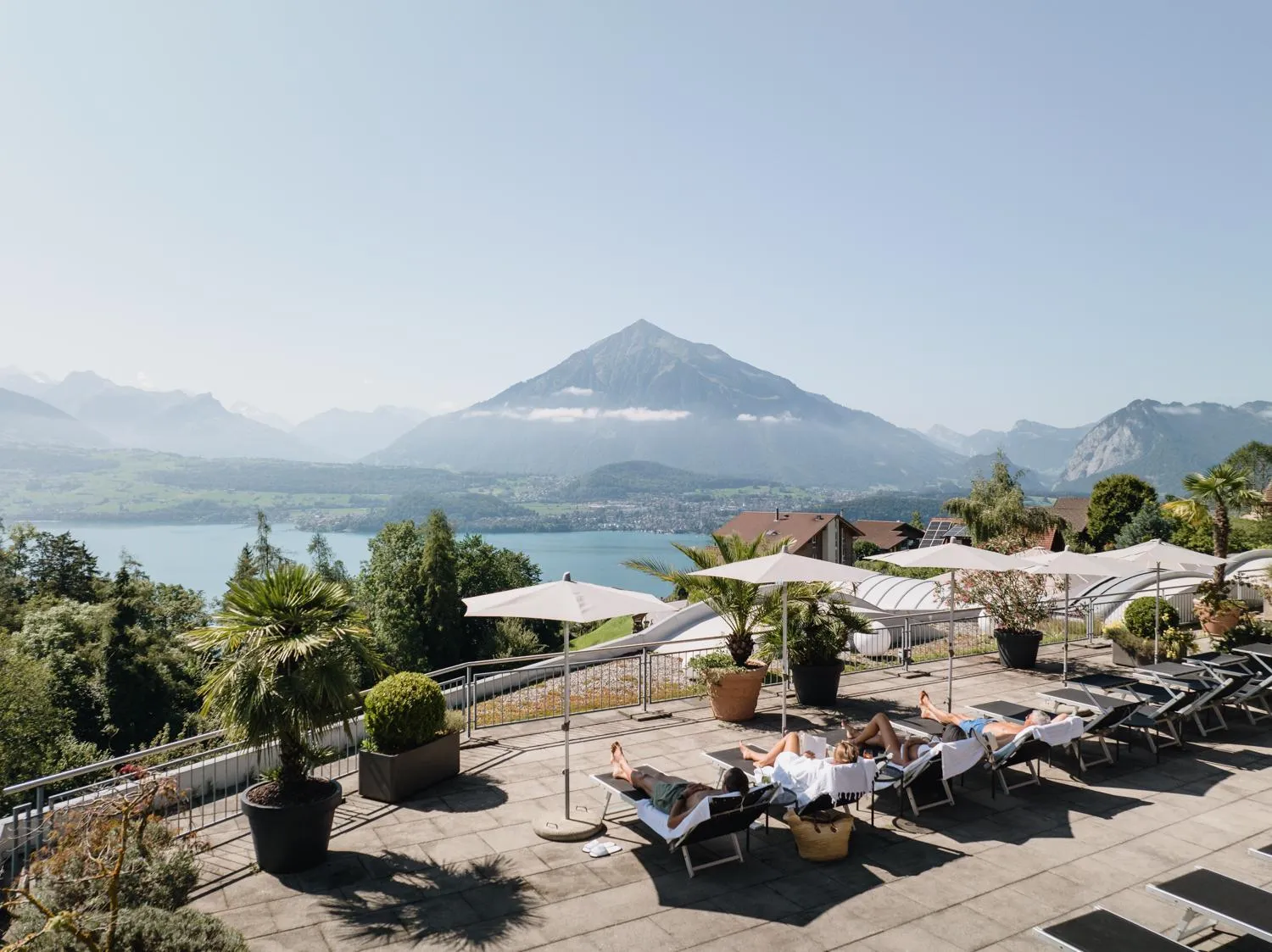 View (from property/room) in Solbadhotel Sigriswil