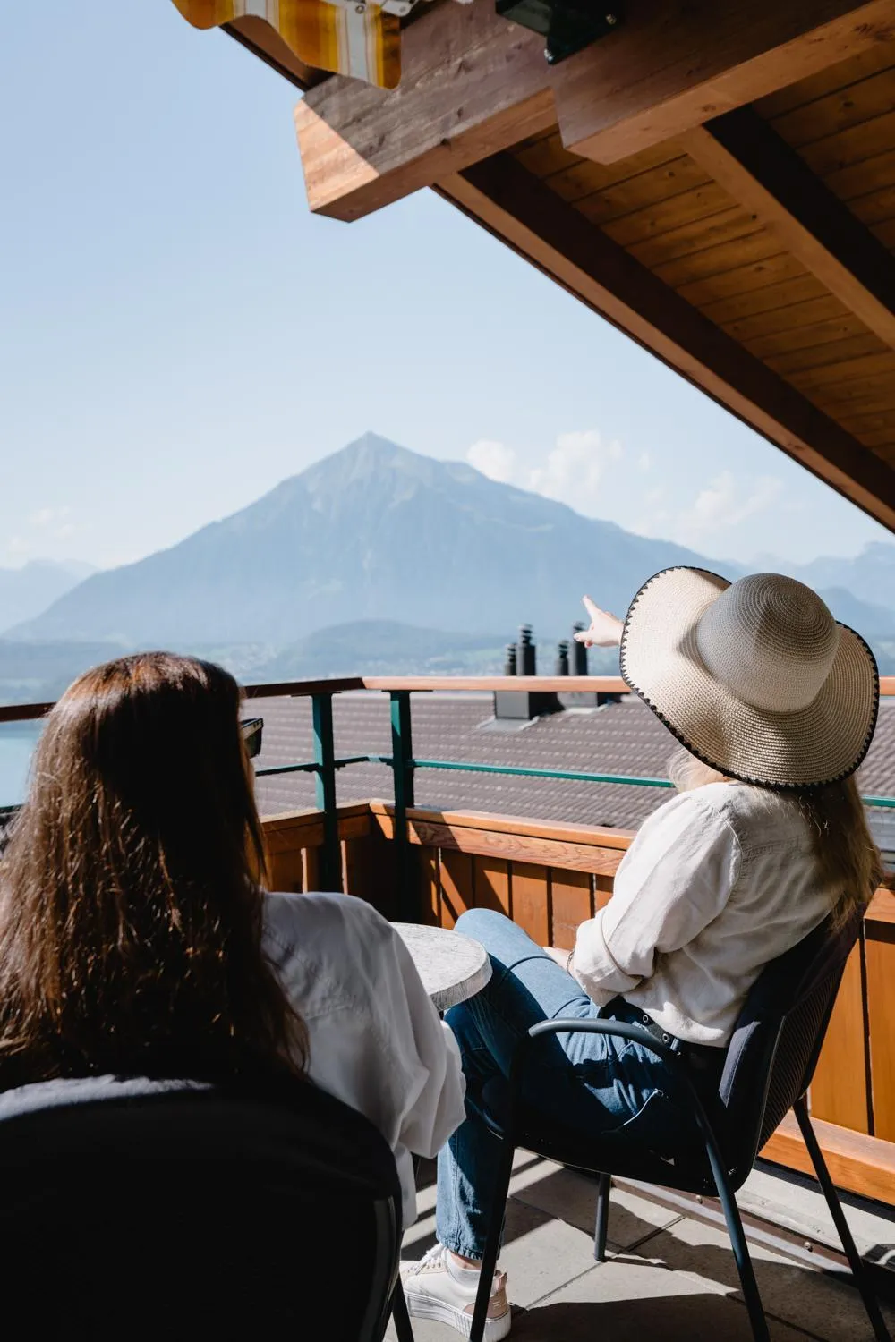 View (from property/room) in Solbadhotel Sigriswil