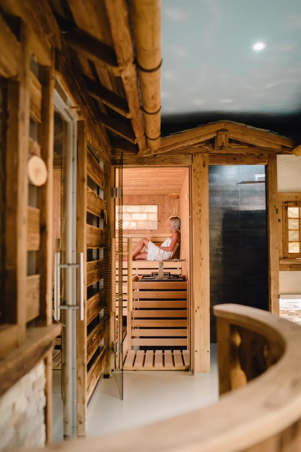 Sauna in Solbadhotel Sigriswil