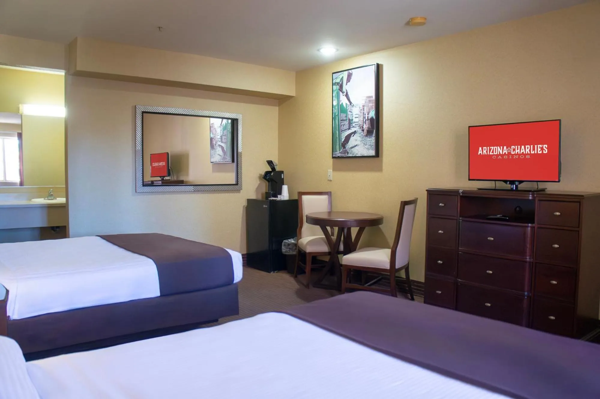 Bed in Arizona Charlie's Boulder