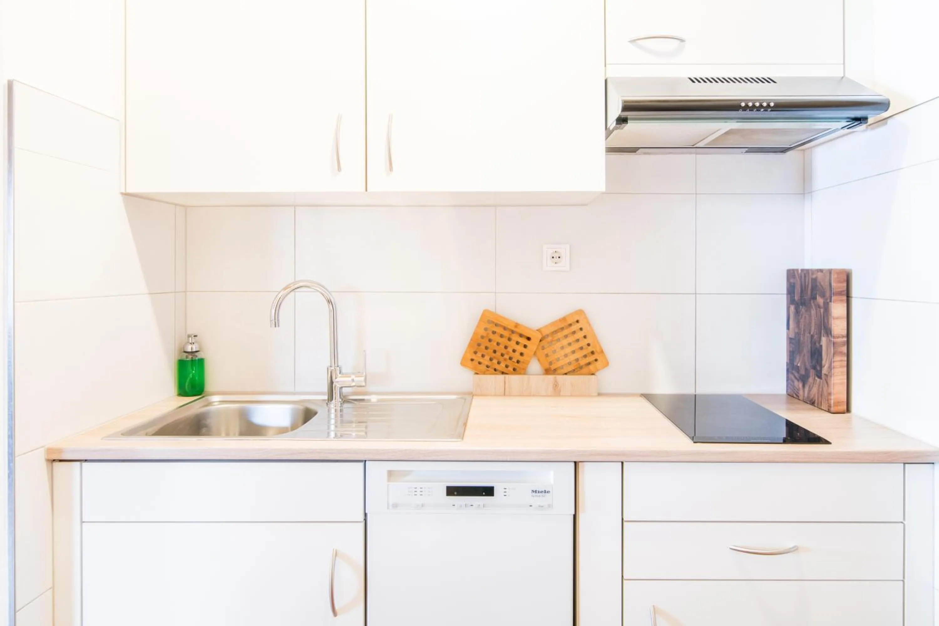 Kitchen or kitchenette in Apartments Heidenberger Fienili