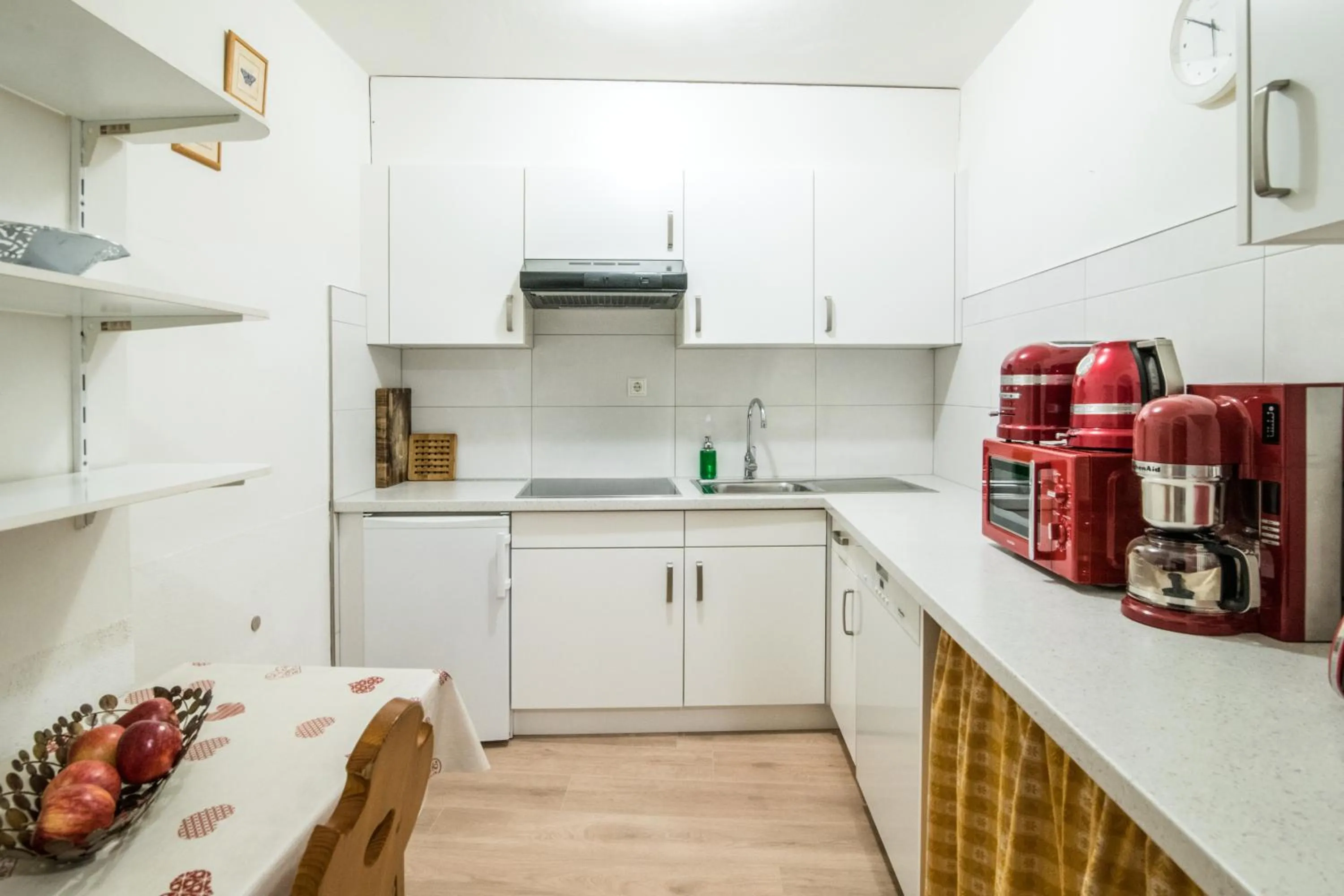Kitchen or kitchenette in Apartments Heidenberger Fienili