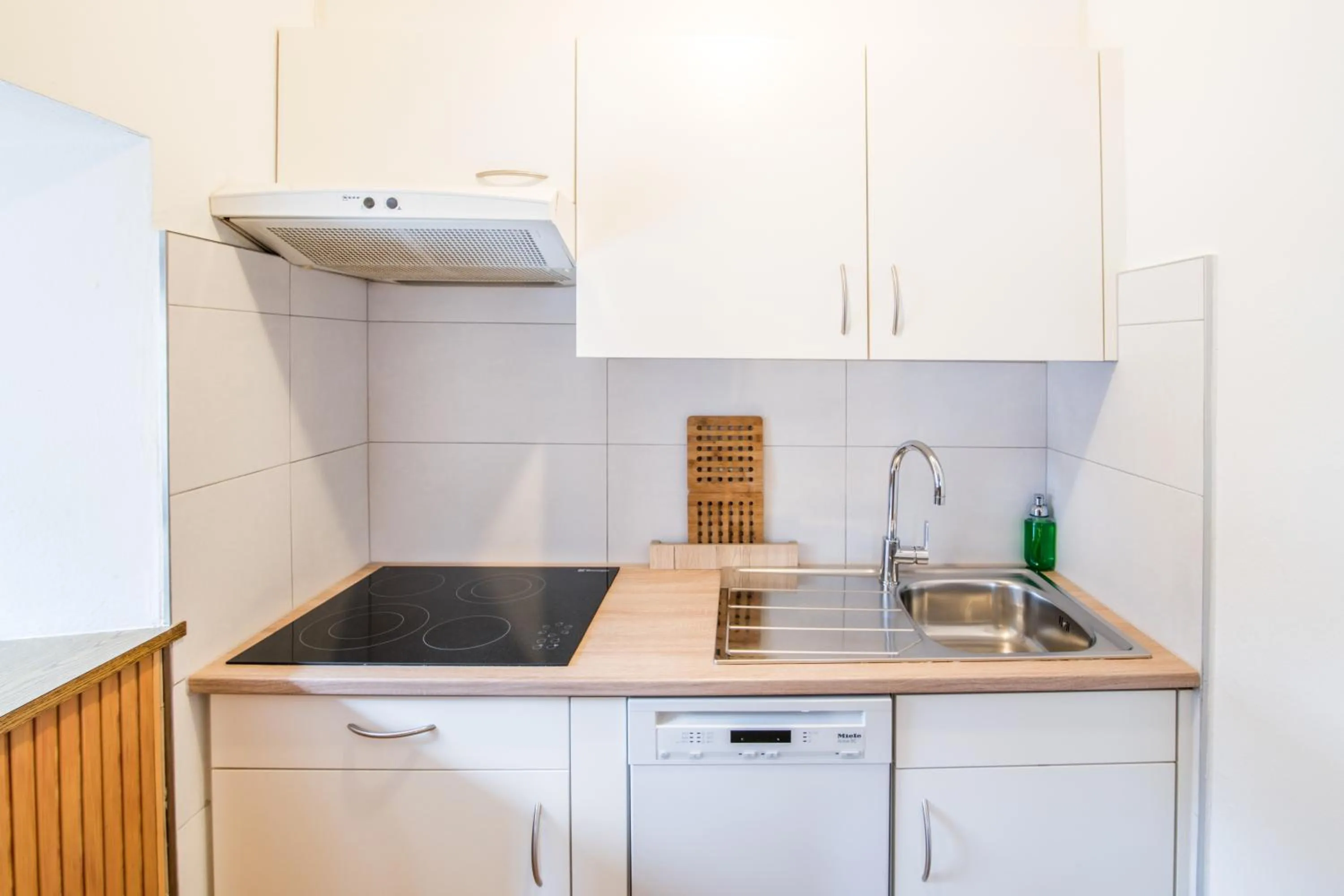 Kitchen or kitchenette in Apartments Heidenberger Fienili