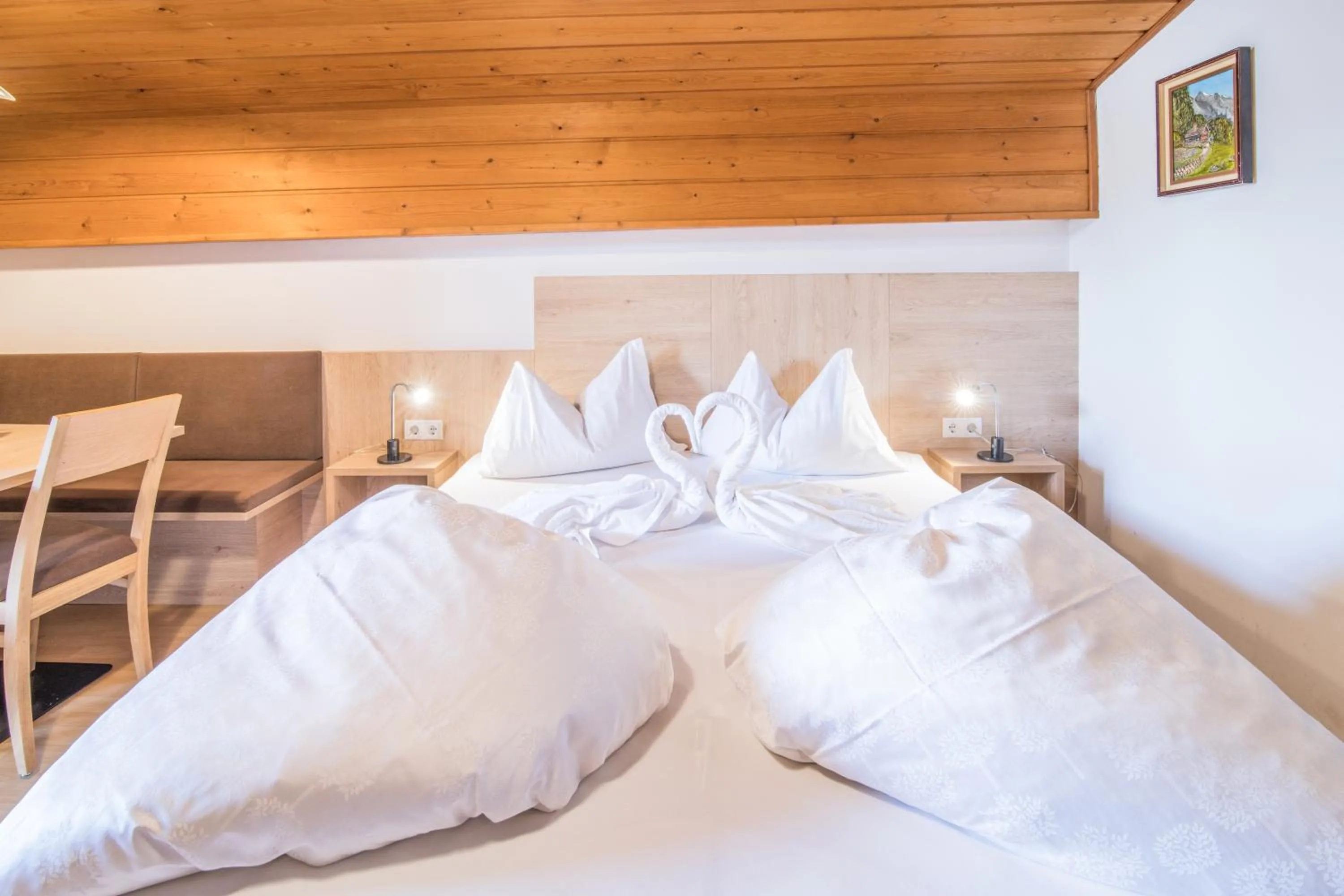 Bedroom, Bed in Apartments Heidenberger Fienili