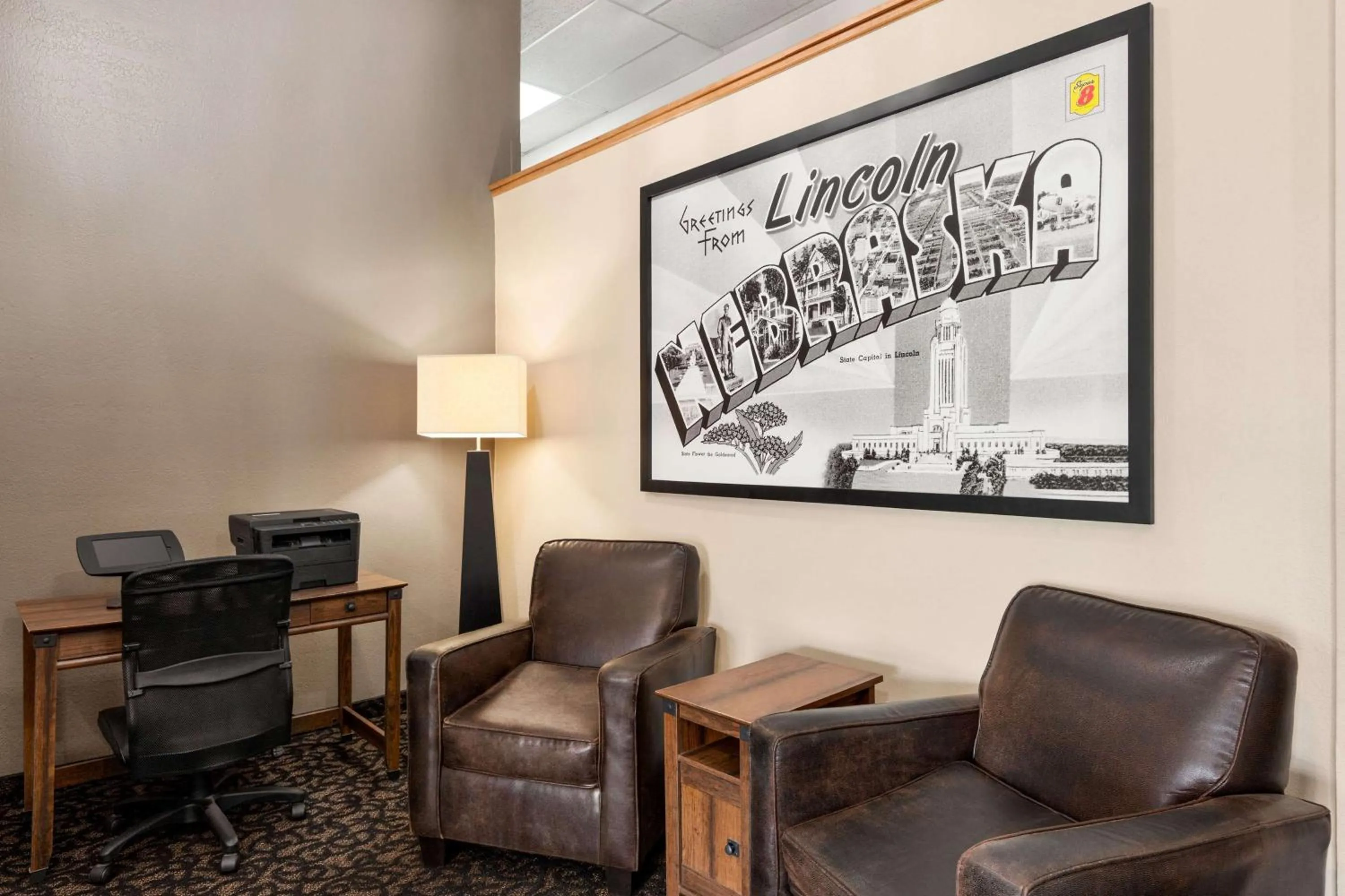 Lobby or reception in Super 8 by Wyndham Lincoln North