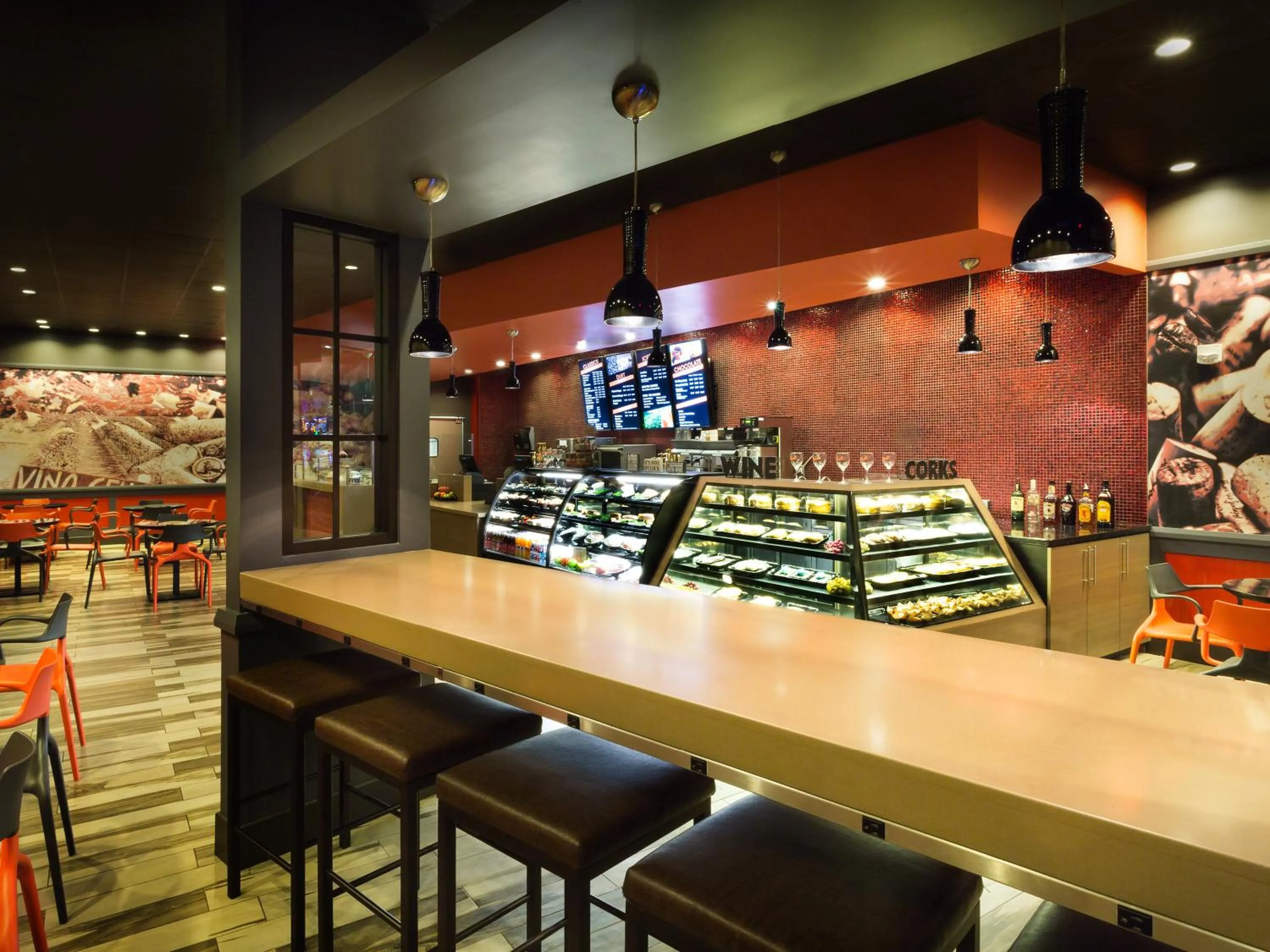 American breakfast in Aquarius Casino Resort