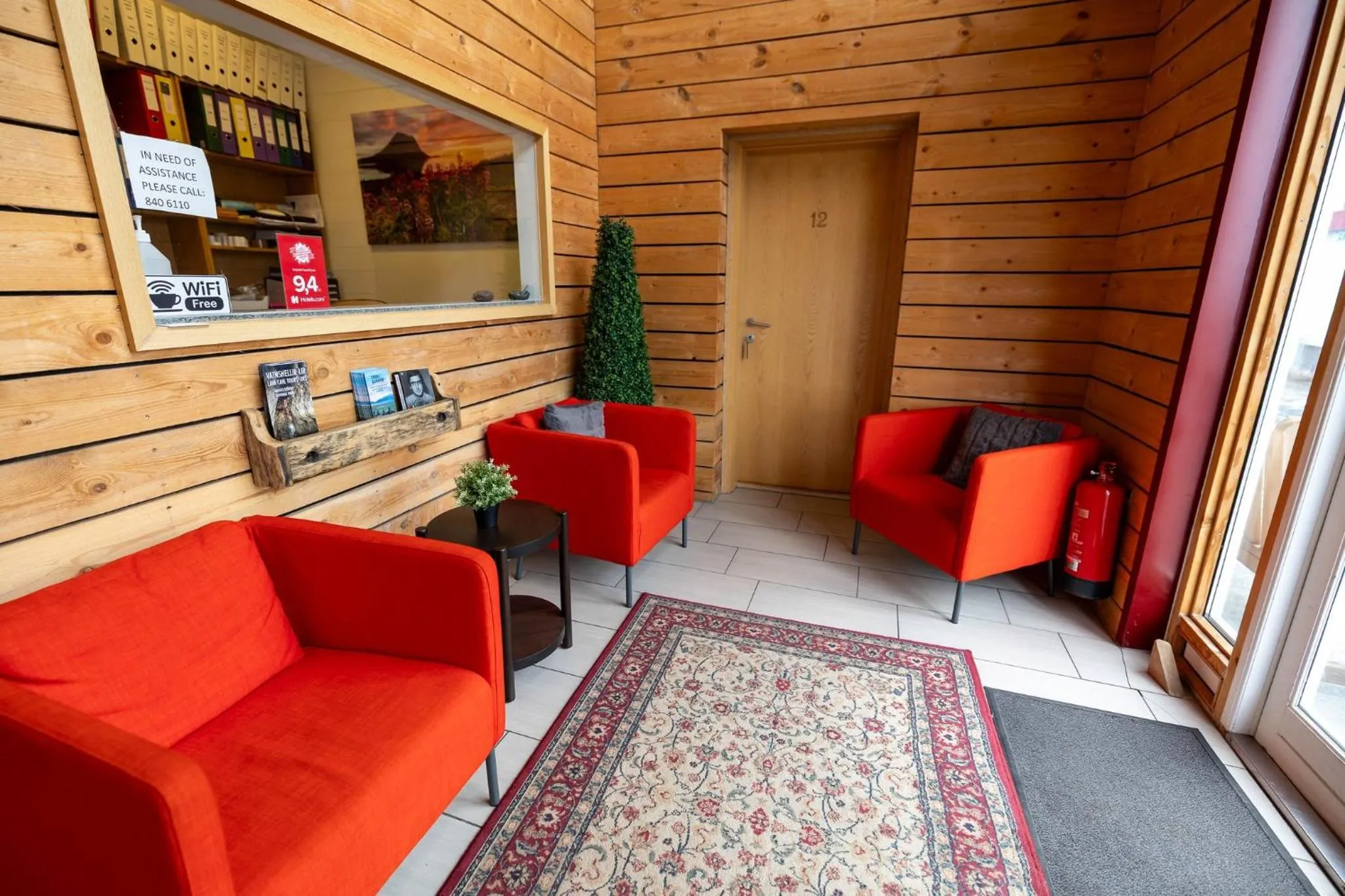 Lobby or reception in Kirkjufell Guesthouse and Apartments