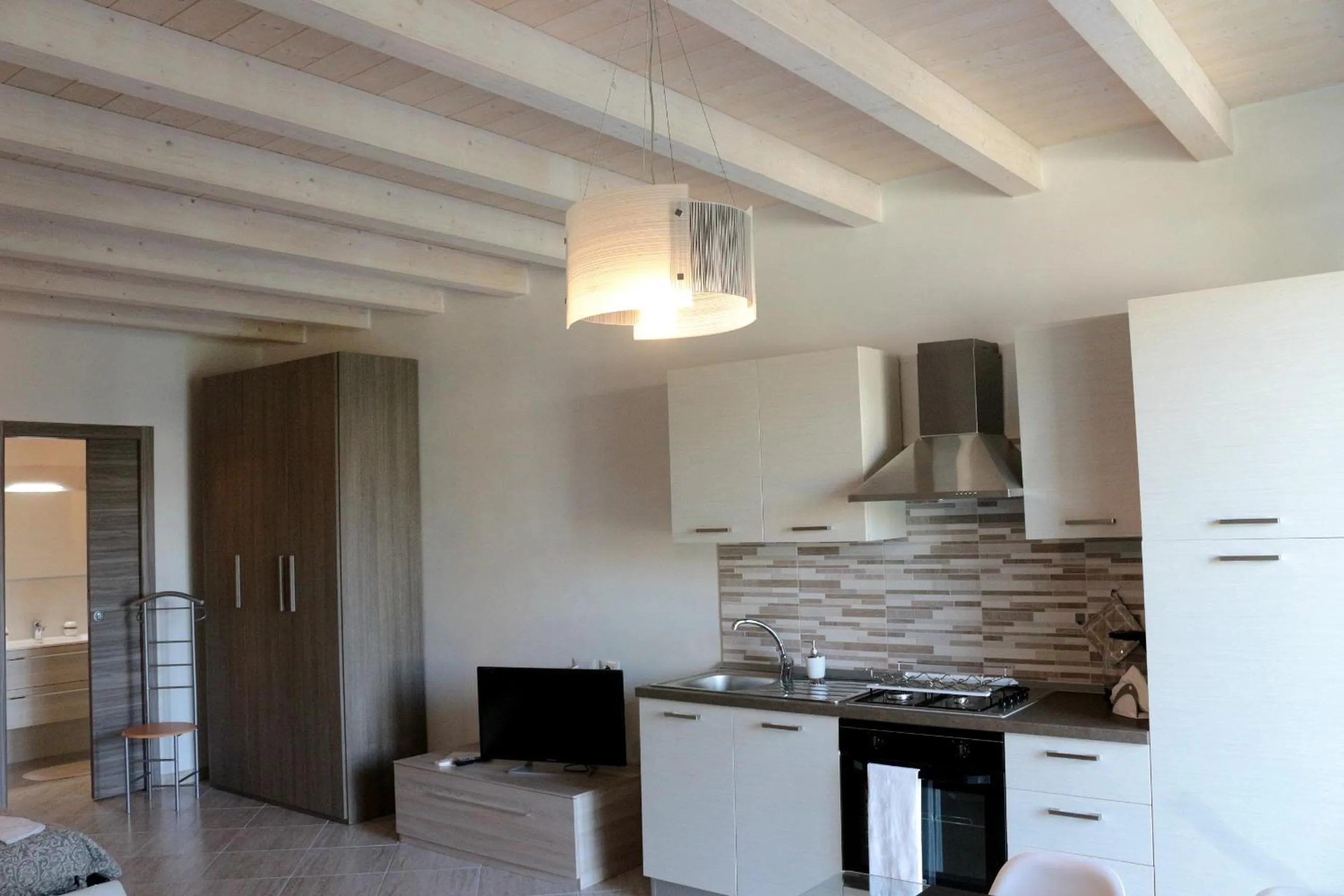 Kitchen or kitchenette in Paradeisos Residence Sas