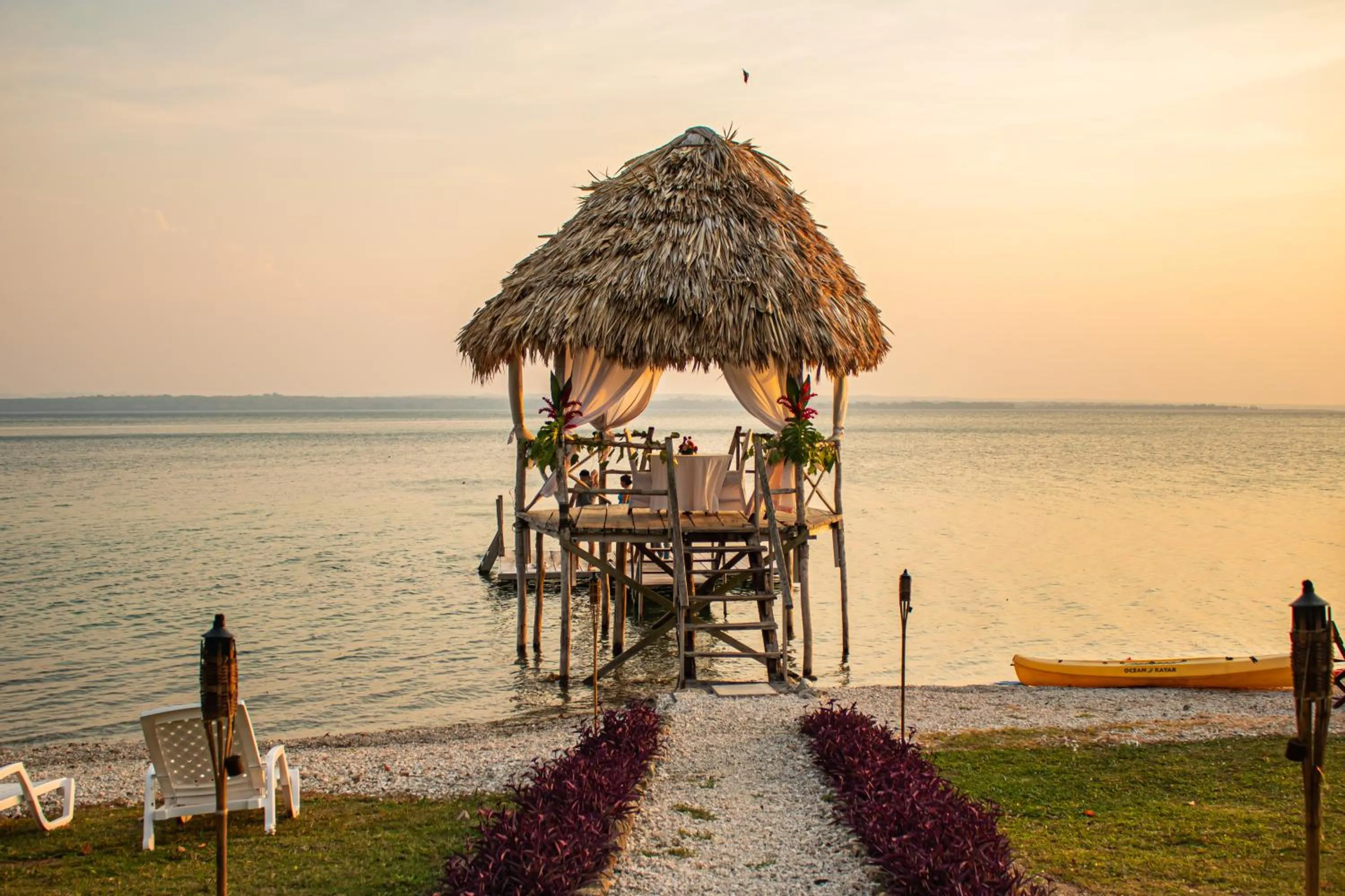 Lake view in Camino Real Tikal‎