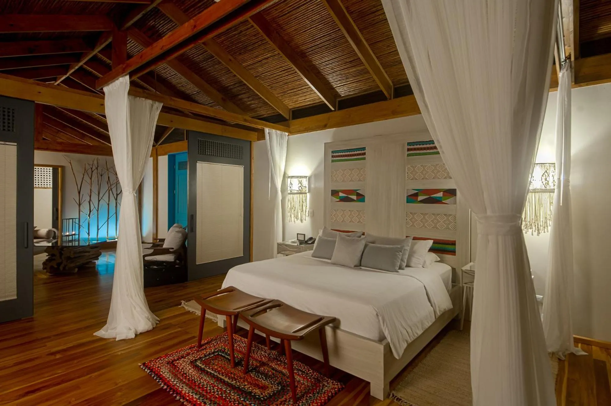 Bedroom, Bed in Pacuare Lodge by Böëna