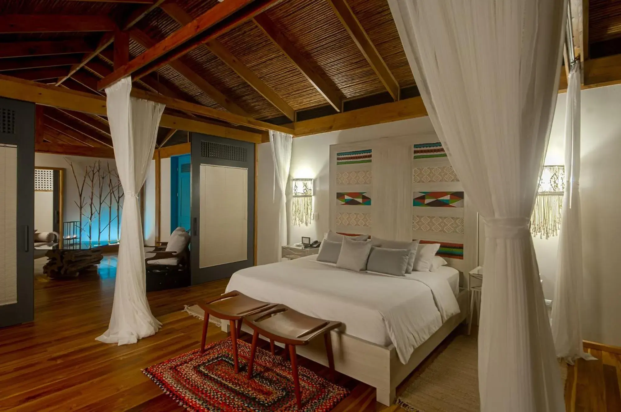 Bedroom, Bed in Pacuare Lodge by Böëna Bedroom, Bed in Pacuare Lodge by Böëna