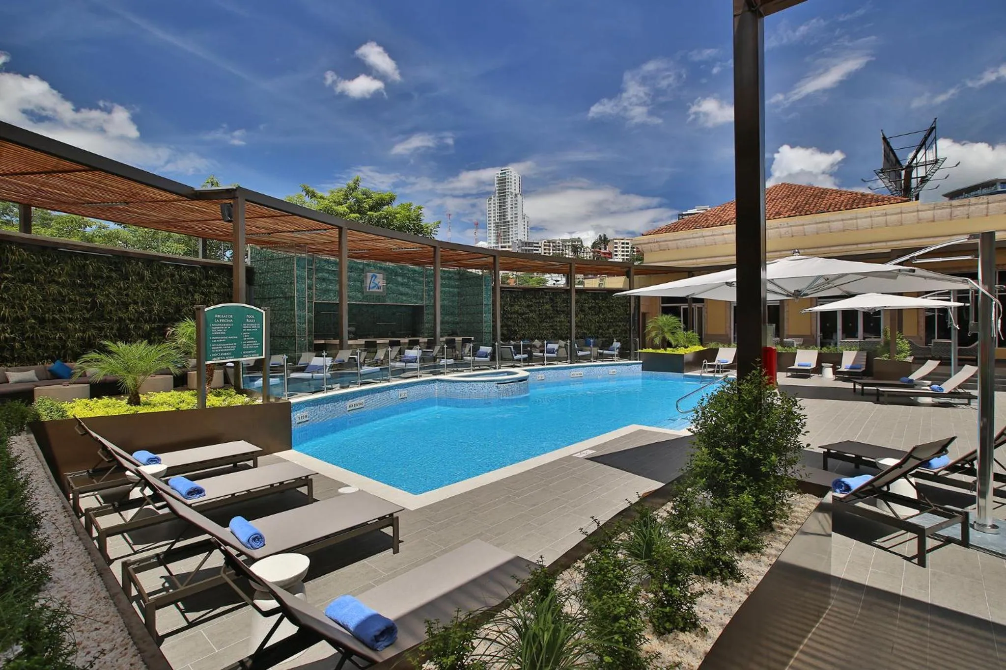 Swimming pool in InterContinental Tegucigalpa at Multiplaza Mall by IHG