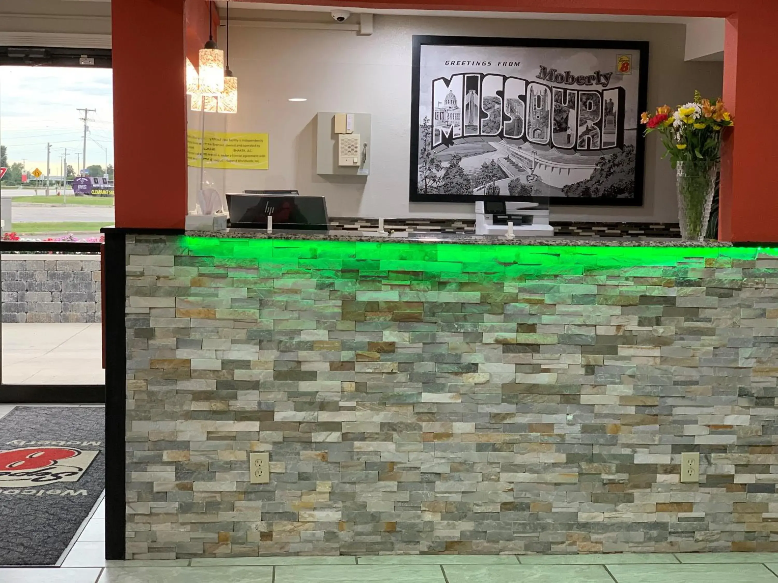 Lobby or reception in Super 8 by Wyndham Moberly MO Lobby or reception in Super 8 by Wyndham Moberly MO